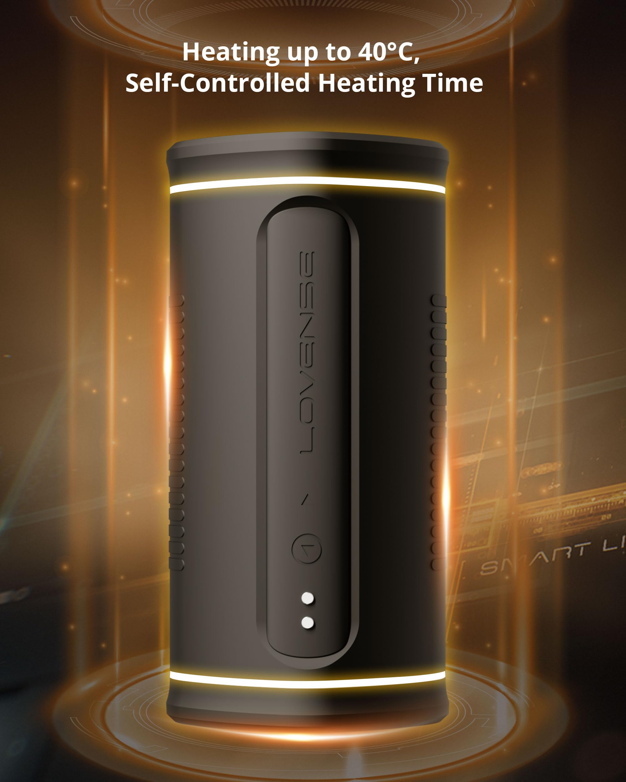 LOVENSE Calor Male Masturbator, Automatic Male Masturbator Cup with 7 Thrusting Rotating for Penis Stimulation, Electric Masturbation Toy, Blowjob Stroker Adult Sex Toys for Men - Image 6