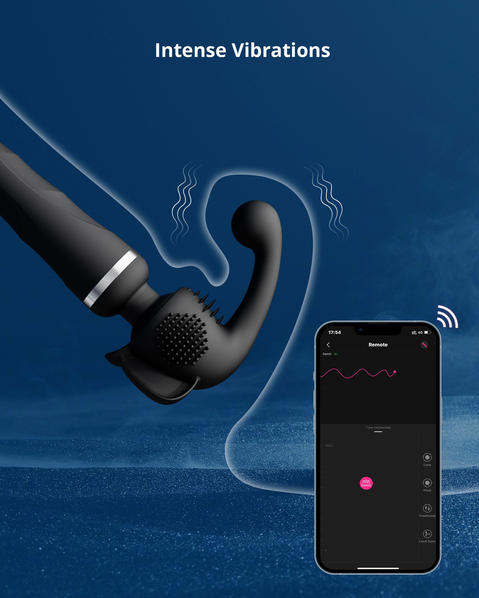 LOVENSE Domi 2 Classic Wand Vibrator Accessories, Clitoral G Spot Stimulator for Women with APP Remote Control Toys, Anal Massager Sex Toy for Female - Image 4