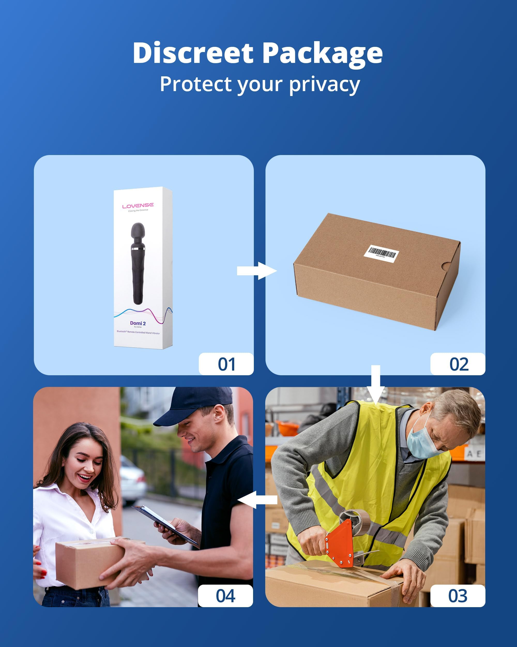 LOVENSE Domi 2 Wand Massager Clitoral Vibrators, Intense Vibrator Black Adult Sex Toys&Games for Women Men Powerful Massage with Dual Rotating Head, Remote Control Vibrator for Couple Play - Image 8