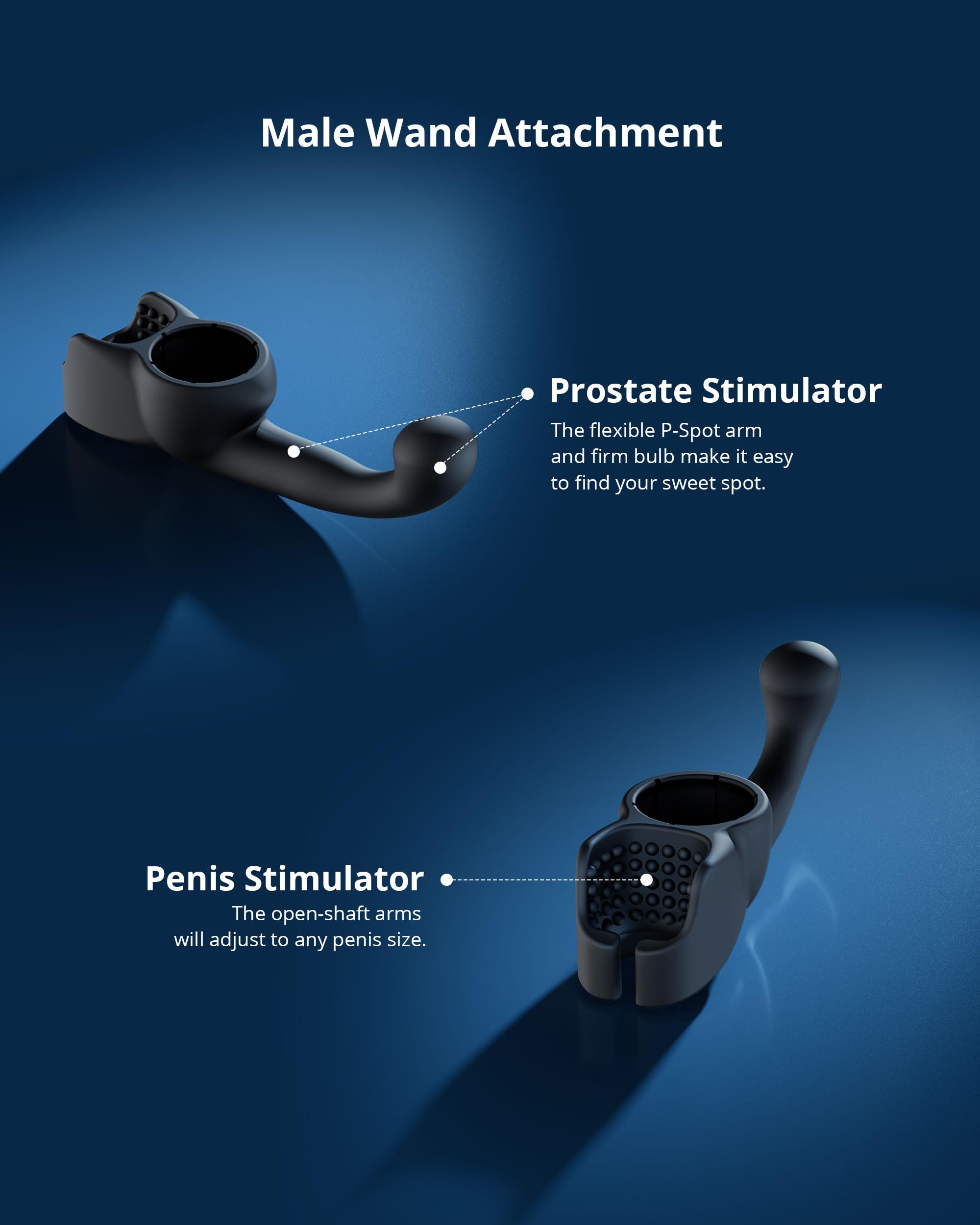 LOVENSE Domi 2 Prostate Massager Attachment for Men, Anal Vibrator for with APP Remote Control Toy, Prostate Stimulator Toy for Sex, Male Attachment for Domi 2 Vibrator Wands - Image 3