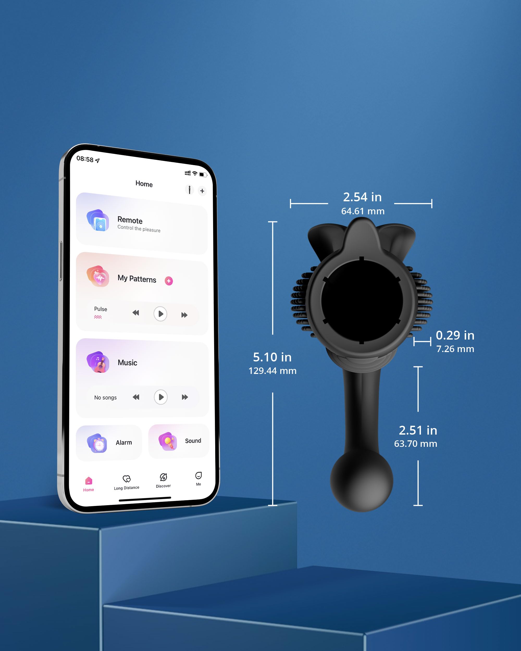 LOVENSE Domi 2 Classic Wand Vibrator Accessories, Clitoral G Spot Stimulator for Women with APP Remote Control Toys, Anal Massager Sex Toy for Female - Image 5