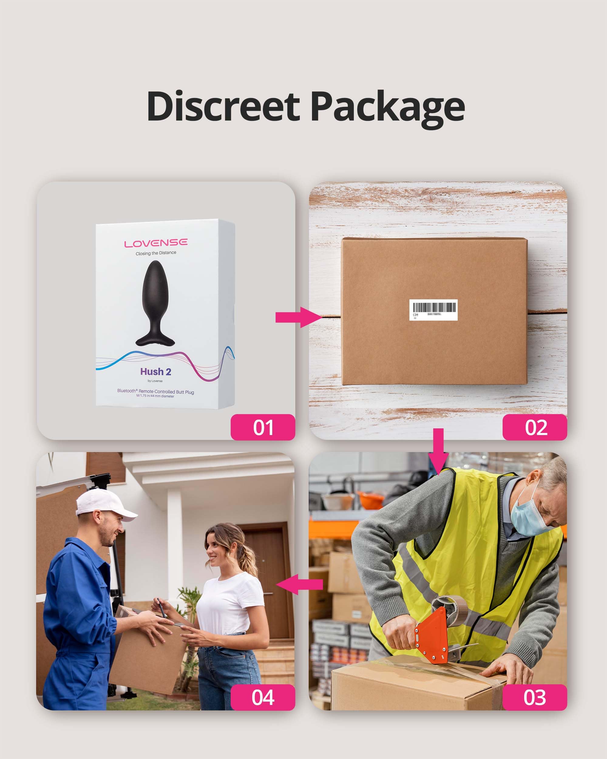 LOVENSE Edge 2 Prostate Massager Vibrator Male Sex Toy + LOVENSE Hush 2 1.75'' Vibrating Butt Plug Anal Sex Toys for Couples - Image 9