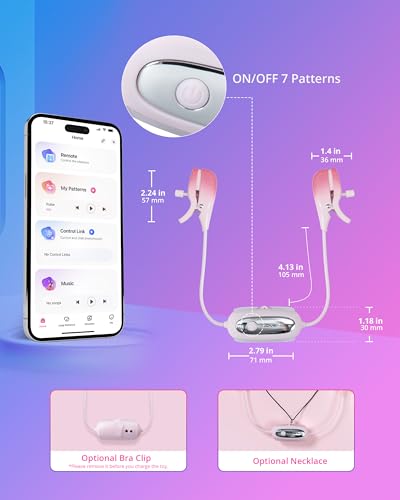 LOVENSE Edge 2 Prostate Massager Vibrator Sex Toys for Men + LOVENSE Gemini Vibrating Nipple Clamps Adjustable Nipple Stimulator for Women Men Couple Play - Image 9