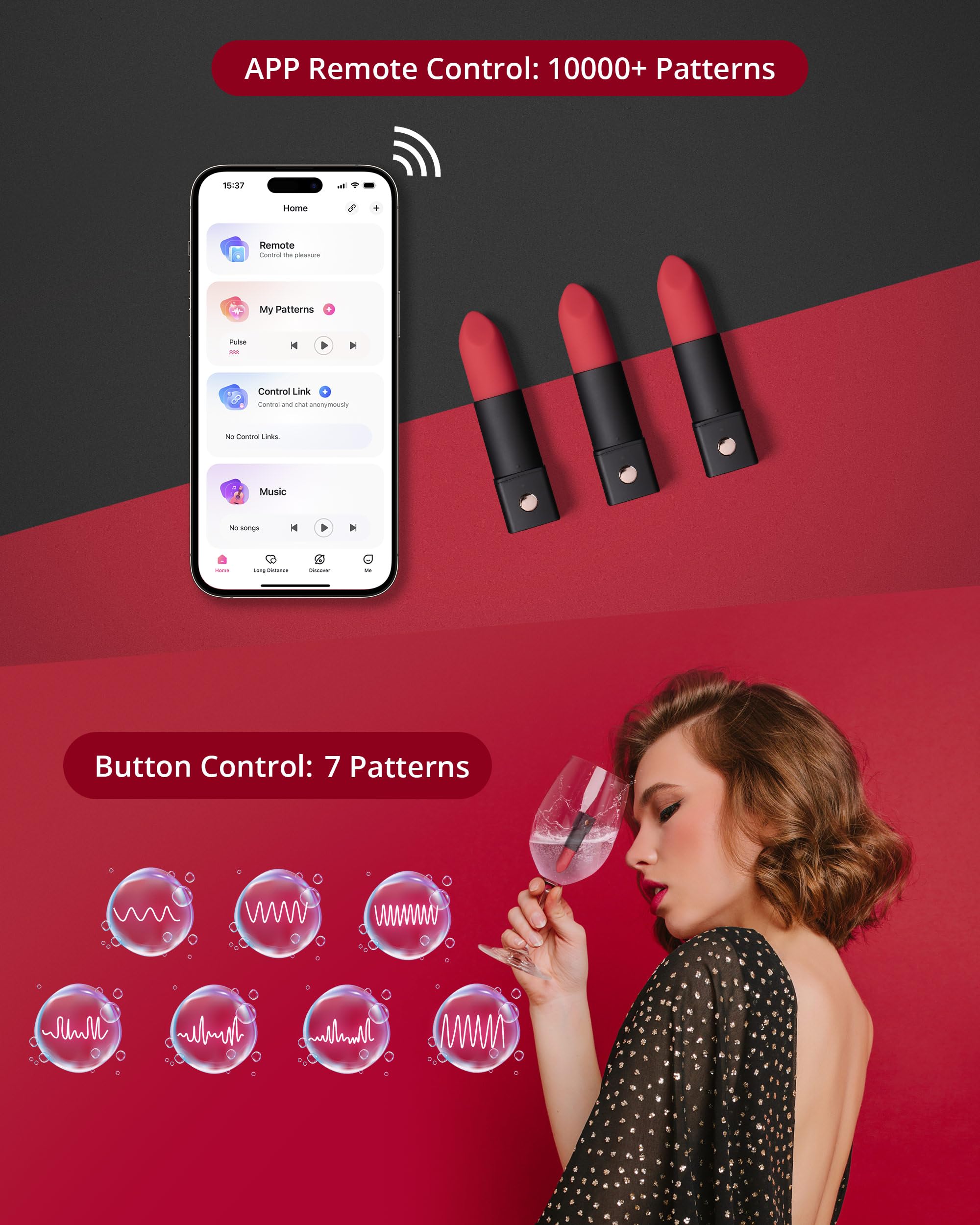 LOVENSE Exomoon Mini Bullet Vibrator Bluetooth Secret Lipstick Vibrator, Waterproof Nipple, Clitoris & G Spot Massager for Women, Small Portable Vibrating & Massaging Adult Sex Toys for Couples - Image 4