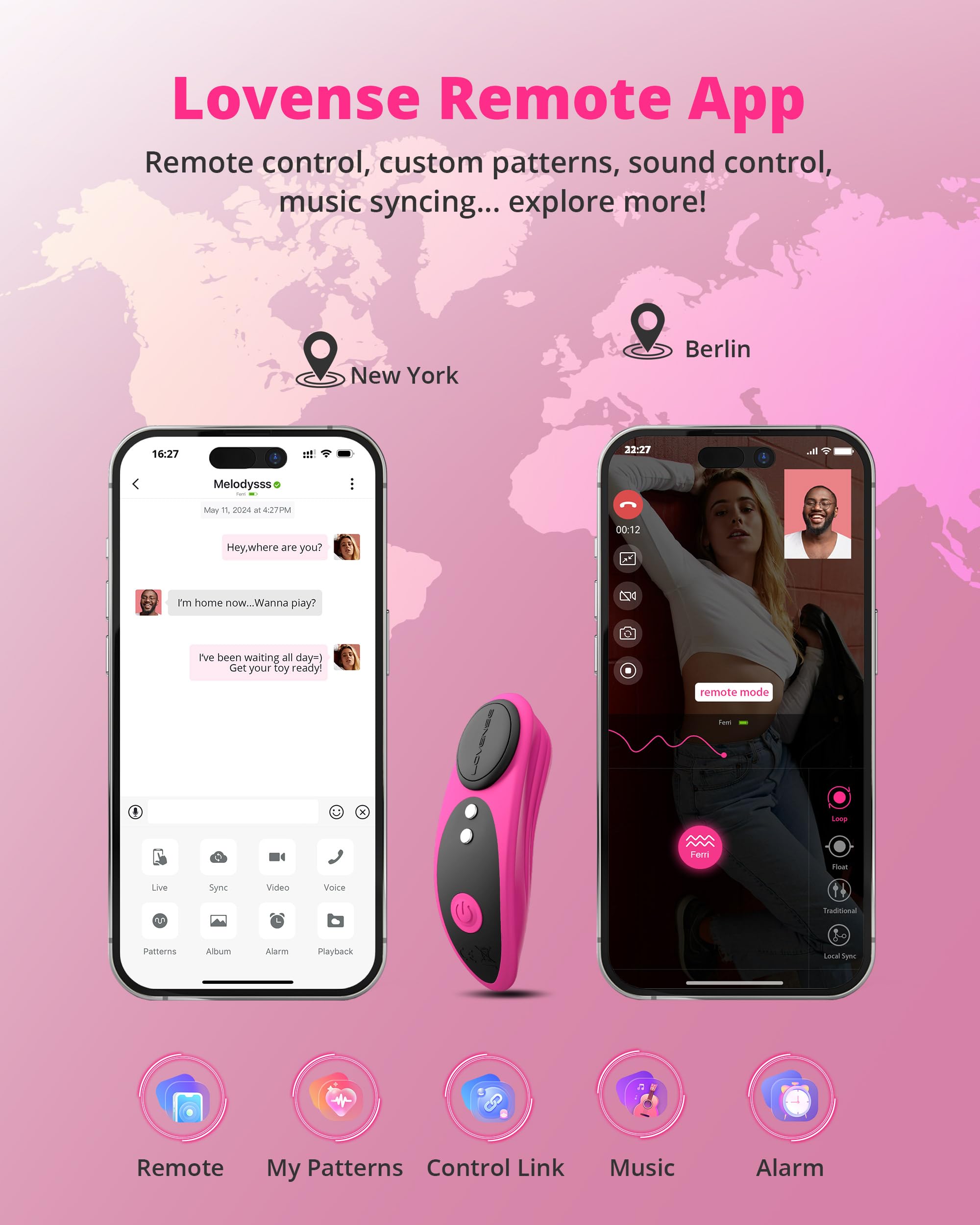 LOVENSE Ferri Vibrating Panties, Magnetic Mini Wearable Clit Vibrator with Remote Control Long Distance for Female Couple Sex Toy & Games Clitoral Stimulator Massager, Discreet, IPX7 Waterproof - Image 3