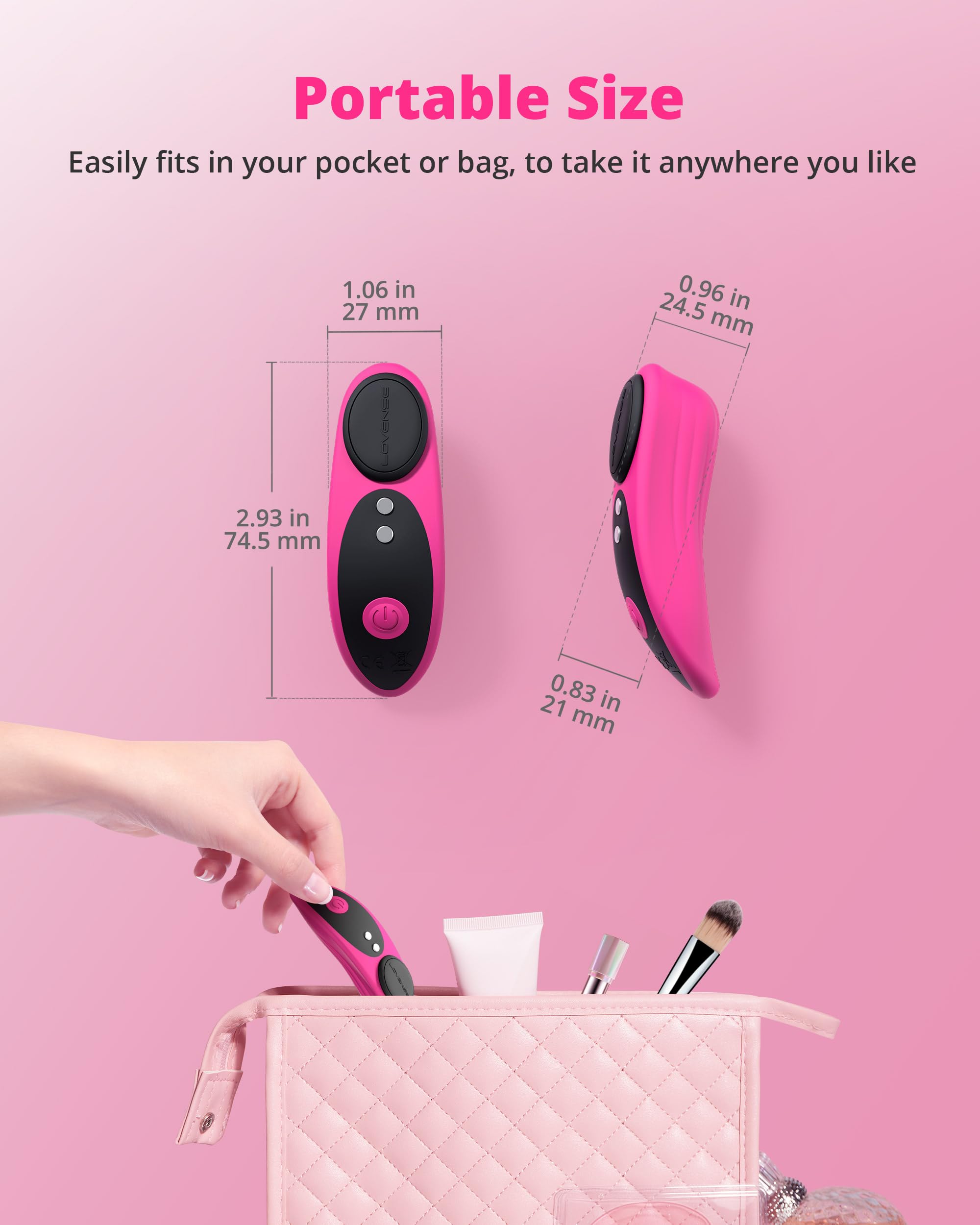 LOVENSE Ferri Vibrating Panties, Magnetic Mini Wearable Clit Vibrator with Remote Control Long Distance for Female Couple Sex Toy & Games Clitoral Stimulator Massager, Discreet, IPX7 Waterproof - Image 7