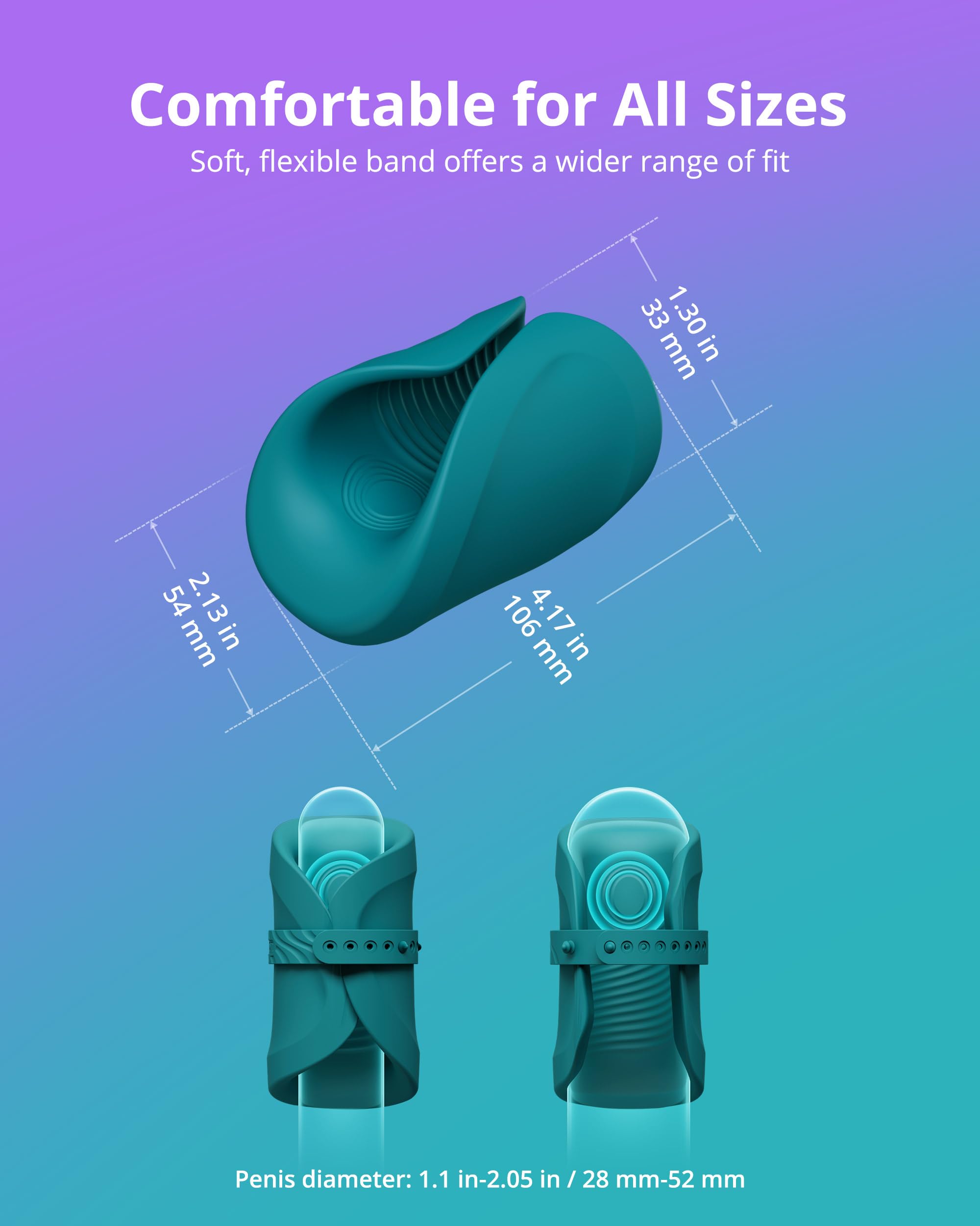 LOVENSE Gush 2 Automatic Male Masturbator Stroker, Vibrating & Oscillating Penis Massager Cock Ring+LOVENSE Edge 2 Prostate Massager Male Vibrator Sex Toys - Image 5