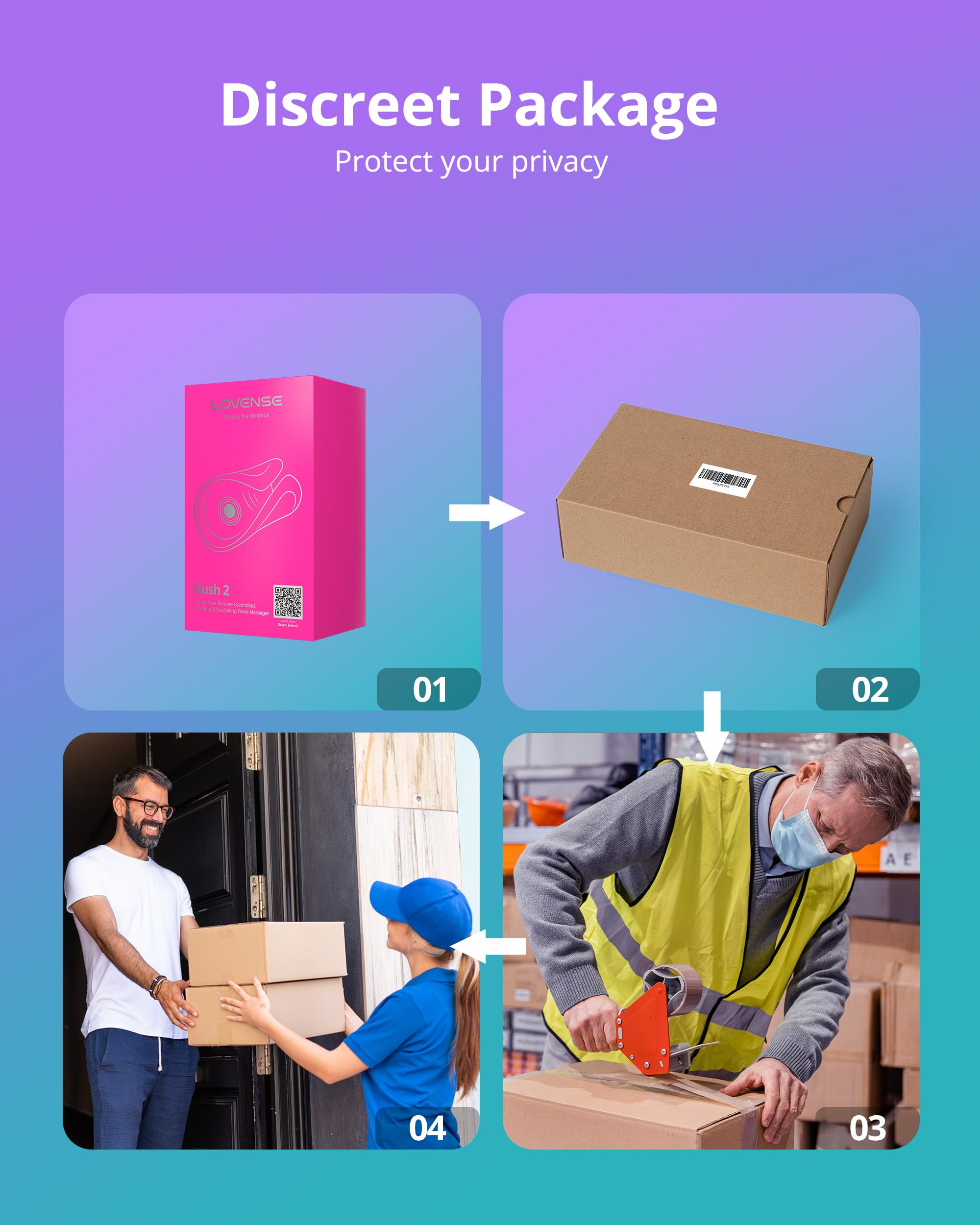 LOVENSE Gush 2 Automatic Male Masturbator Stroker, Vibrating & Oscillating Adult Sex Toys & Games with Endurance Training App Remote Control Penis Vibrator Massager Cock Ring, with Adjustable Buckles - Image 8