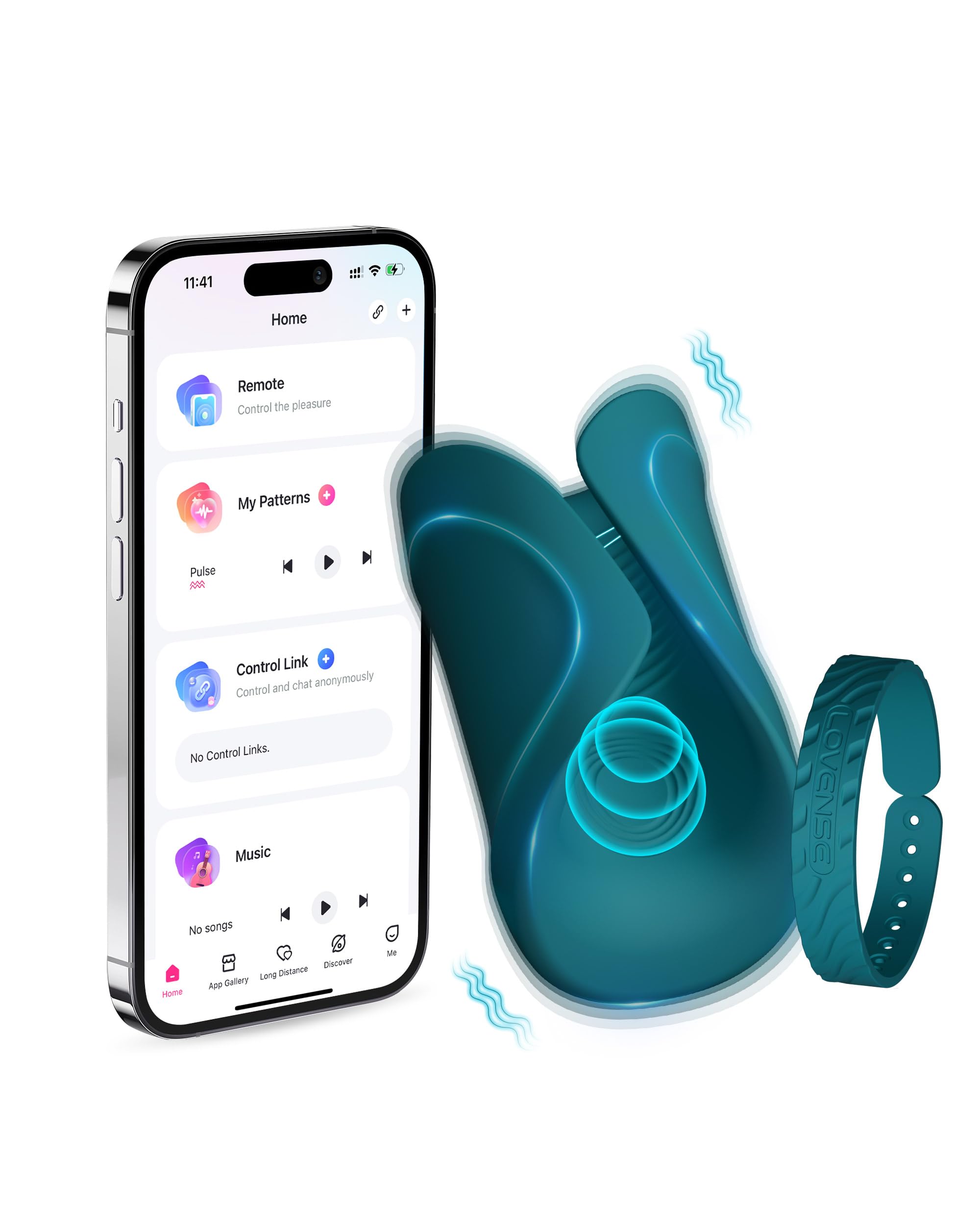 LOVENSE Gush 2 Automatic Male Masturbator Stroker, Vibrating & Oscillating Adult Sex Toys & Games with Endurance Training App Remote Control Penis Vibrator Massager Cock Ring, with Adjustable Buckles - Image 9