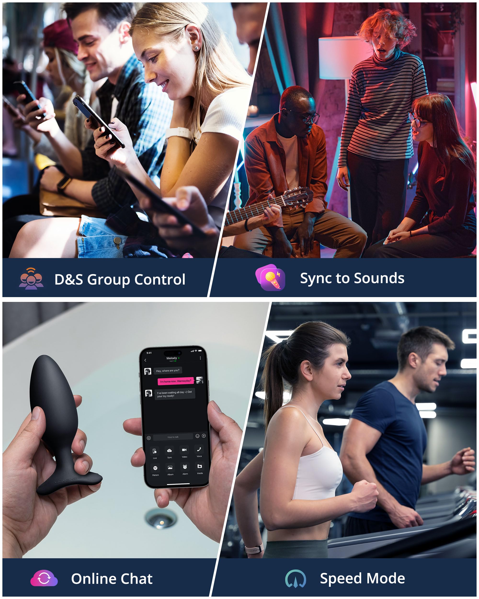 LOVENSE Domi 2 Wand Massager Vibrator + LOVENSE Hush 2 1.75'' Vibrating Butt Plug Anal Sex Toys for Couples - Image 6