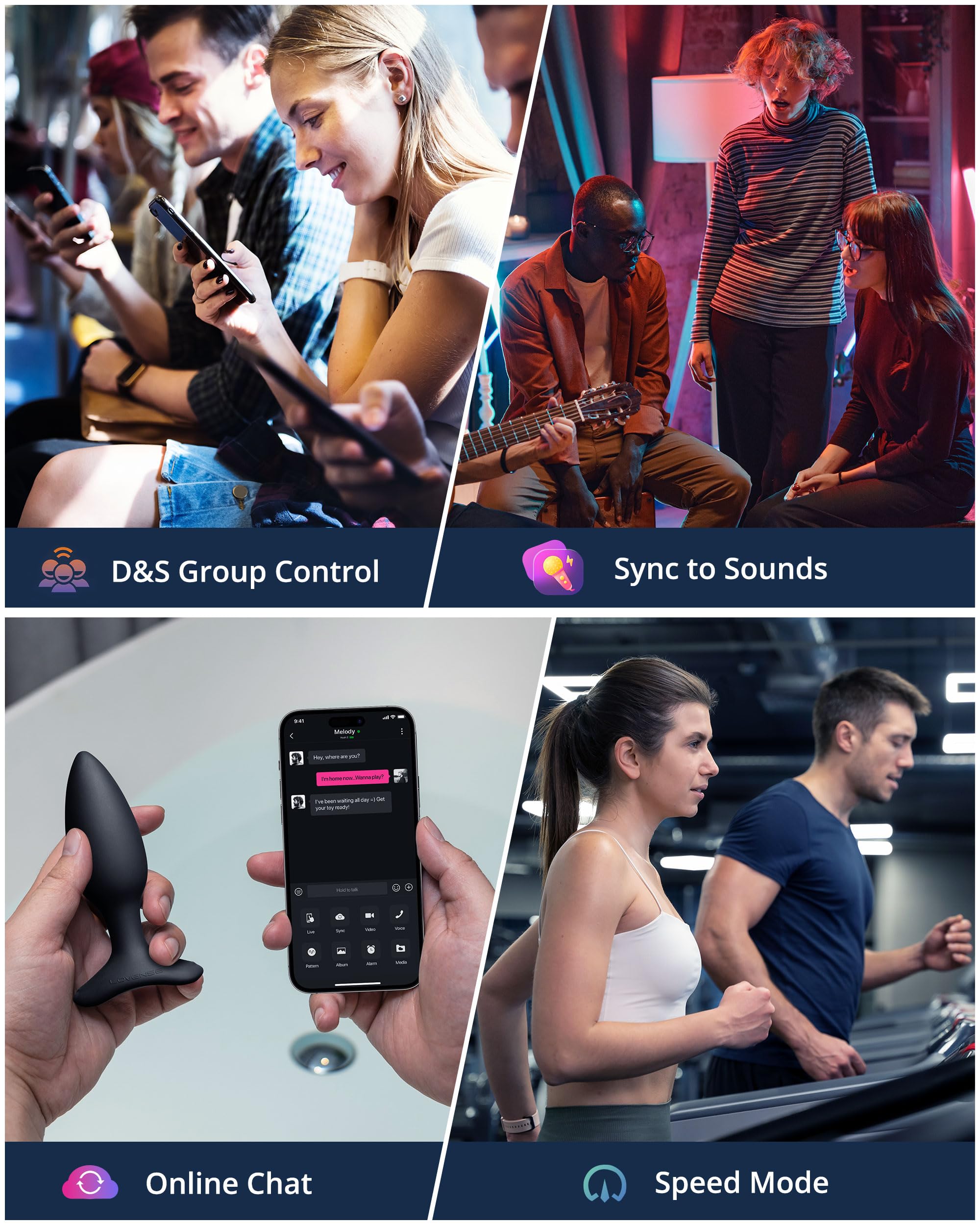 LOVENSE Lush 4 Remote Control Wearable G-spot Egg Vibrator for Women + LOVENSE Hush 2 1.5in Butt Plug Anal Vibrator for Women, Couple - Image 7