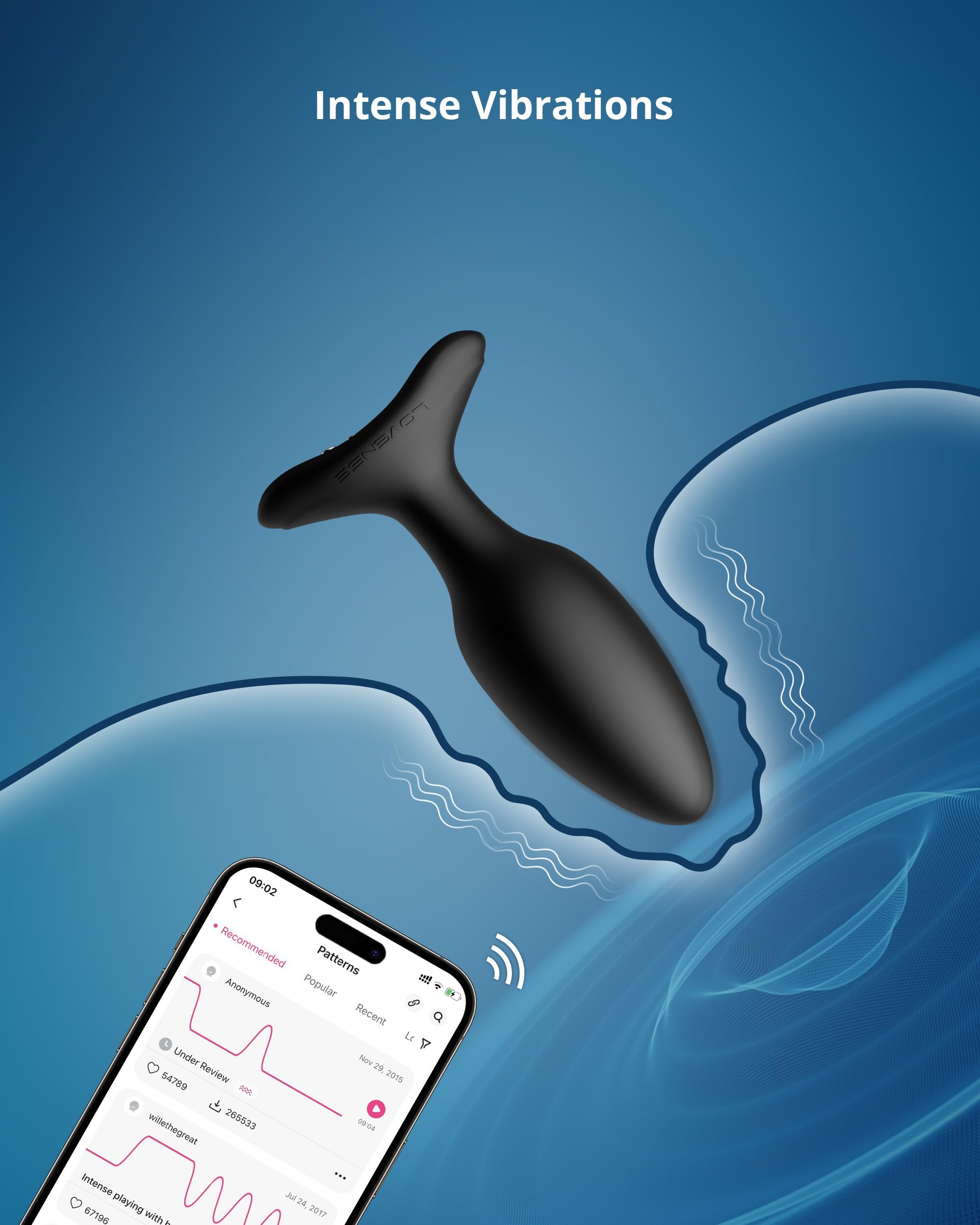 LOVENSE Lush 4 Remote Control Wearable G-spot Egg Vibrator for Women + LOVENSE Hush 2 1.5in Butt Plug Anal Vibrator for Women, Couple - Image 8