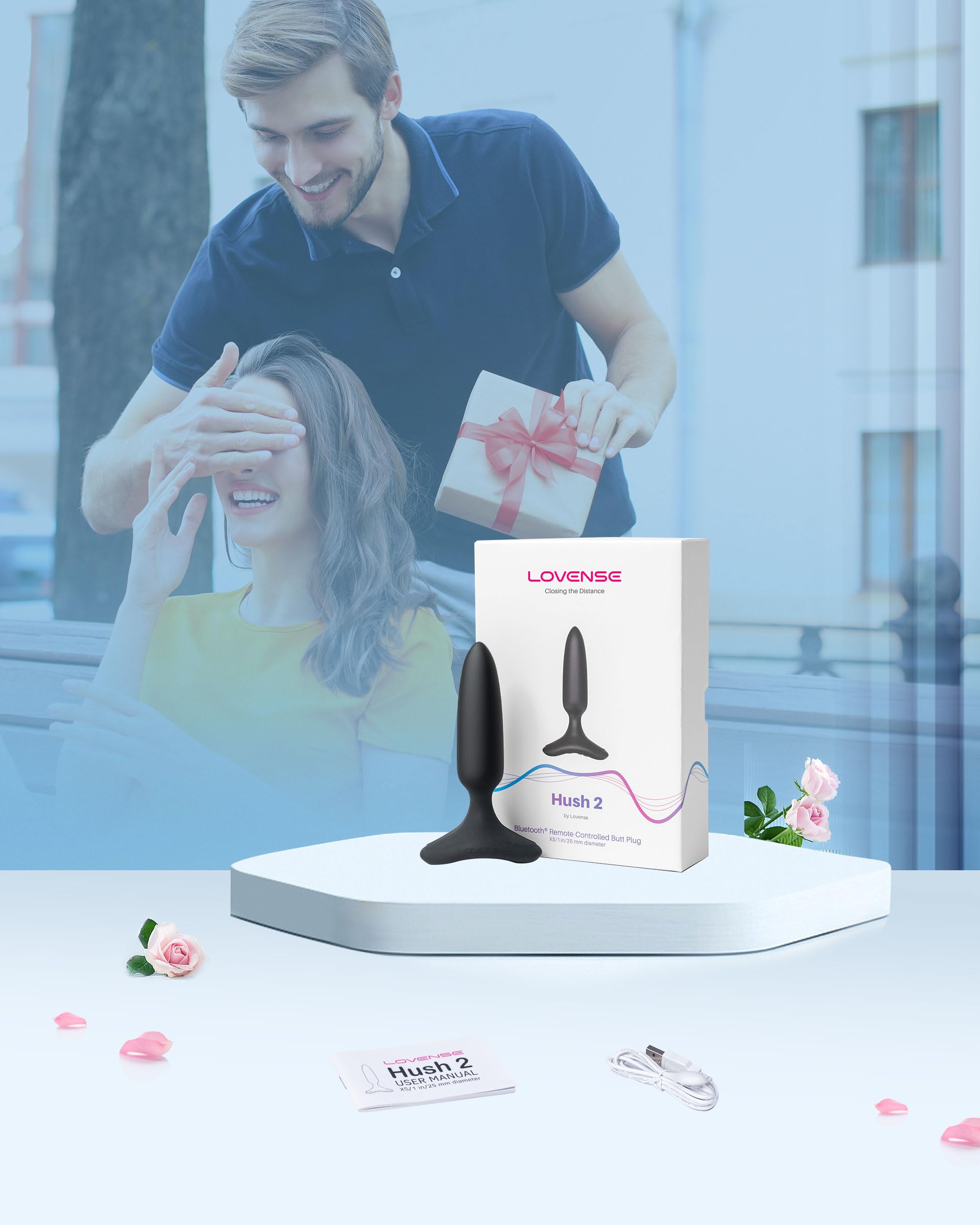 LOVENSE Hush 2 Vibrating Butt Plug 1.0", Silicone Anal Vibrator for Men with Remote Control, Waterproof and Rechargeable Big Plug Vibration Machine for Women, Adult Anal Plug Sex Toys for Couples - Image 8