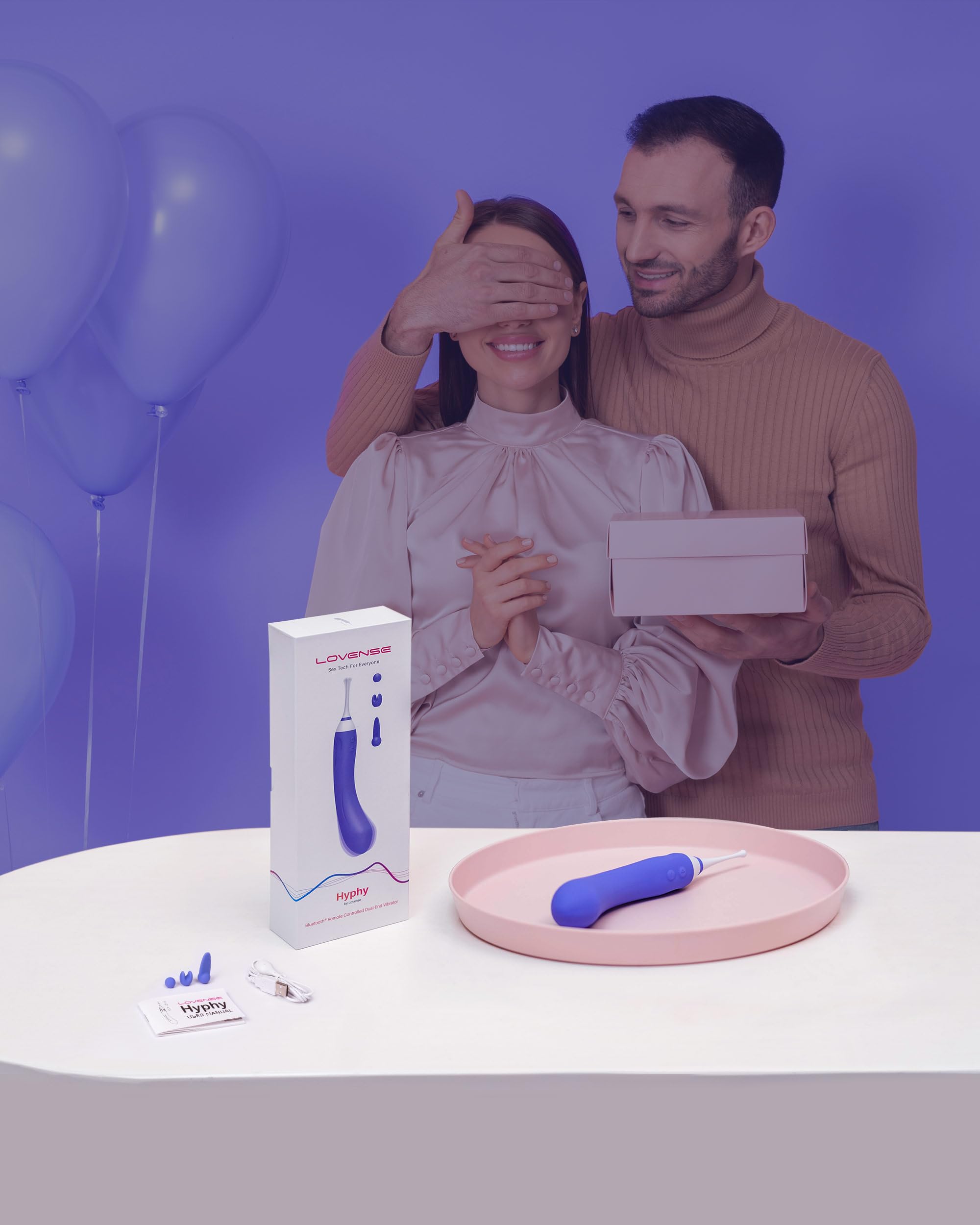 LOVENSE Hyphy G Spot Vibrator for Clitoris Vagina Dual Stimulator, 3 Attachments Mini Nipple Massagers for Female, Small Vibrator Sex Things for Women Pleasure, Waterproof Vibrating Sex Toys - Image 7