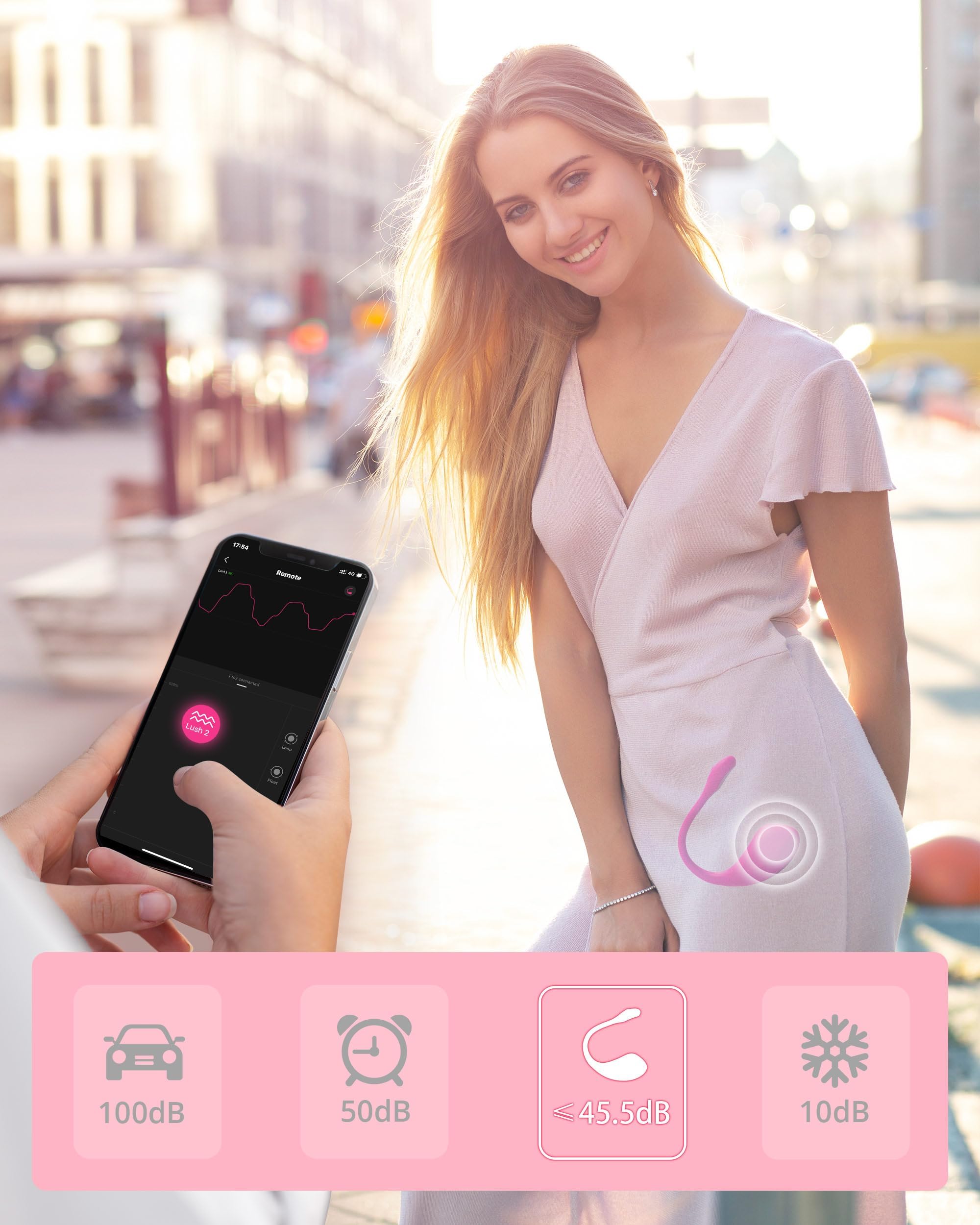 LOVENSE Lush 2 App Remote Controlled Vibrator, G Spot Couples Vibrator Bluetooth Adult Sex Toys & Games Vibrating Egg Powerful Vibrations for Women Couples Discreet Pleasure, Waterproof - Image 4