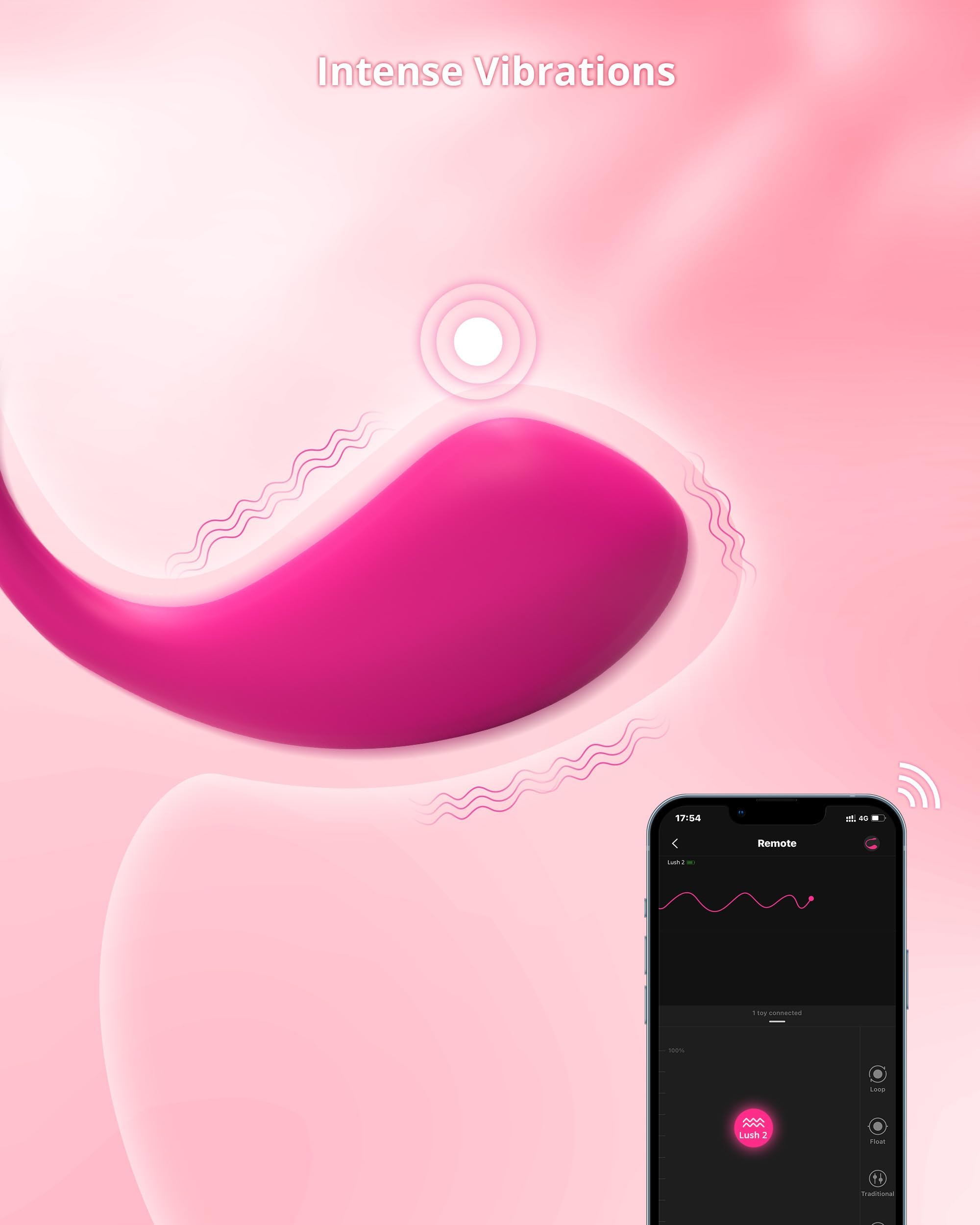 LOVENSE Lush 2 App Remote Controlled Vibrator, G Spot Couples Vibrator Bluetooth Adult Sex Toys & Games Vibrating Egg Powerful Vibrations for Women Couples Discreet Pleasure, Waterproof - Image 6
