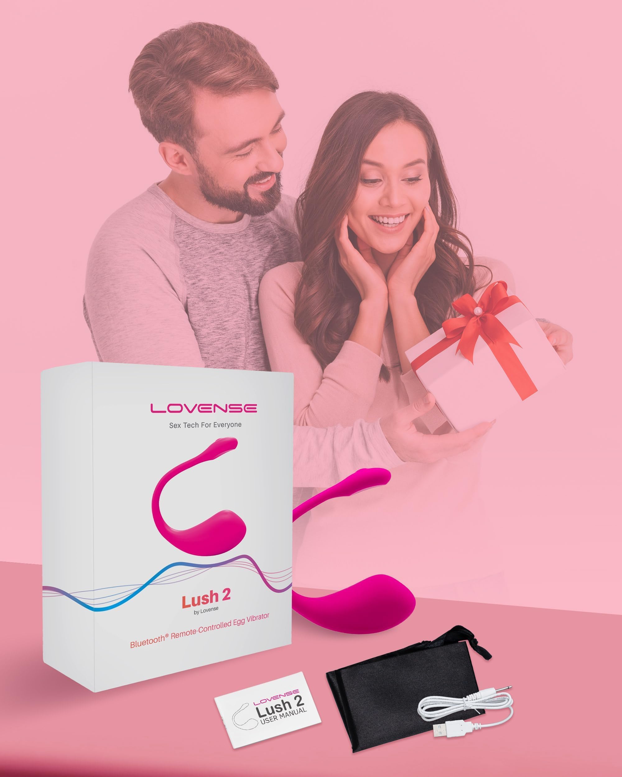 LOVENSE Lush 2 App Remote Controlled Vibrator, G Spot Couples Vibrator Bluetooth Adult Sex Toys & Games Vibrating Egg Powerful Vibrations for Women Couples Discreet Pleasure, Waterproof - Image 8