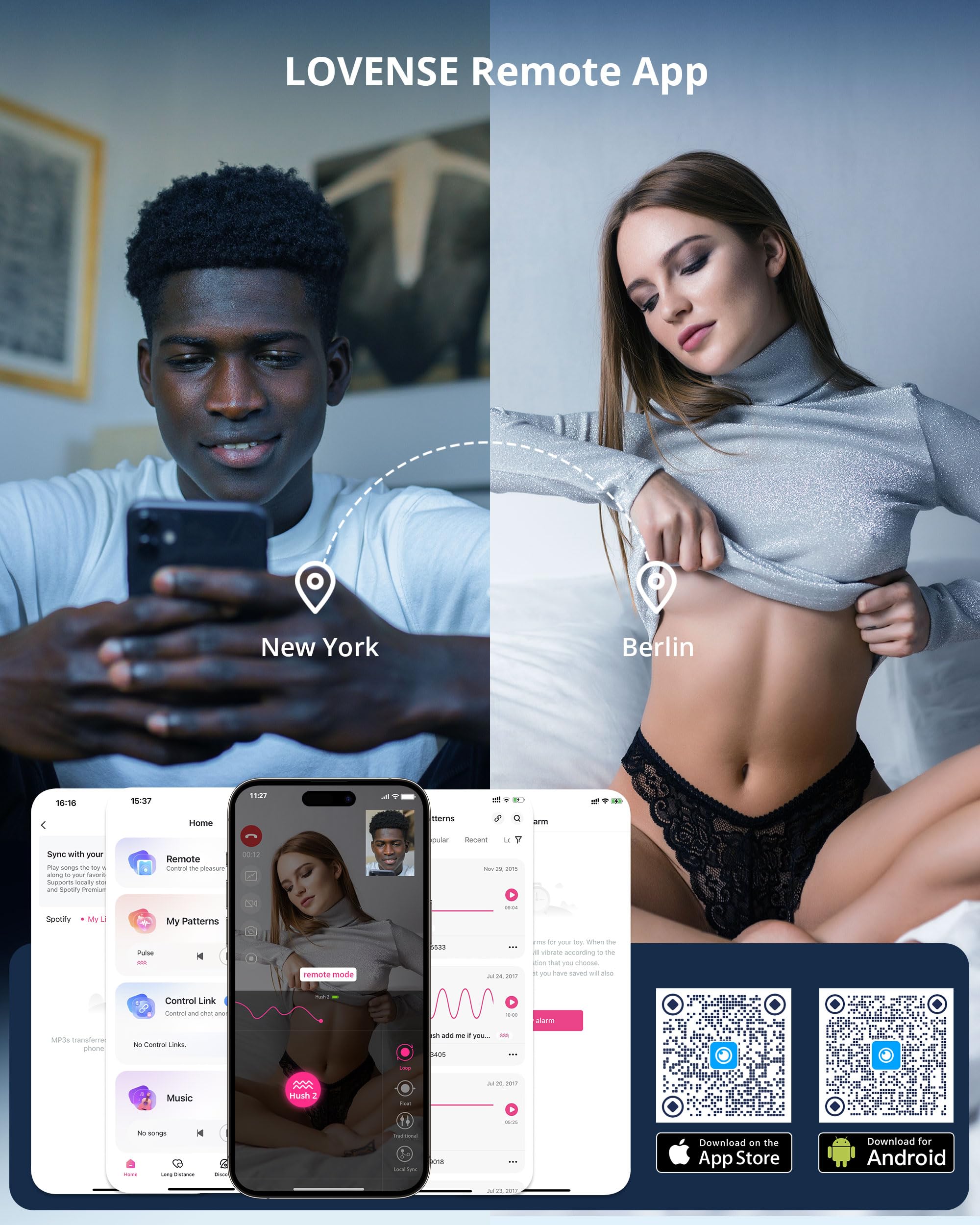 LOVENSE Lush 4 Remote Control Wearable G-spot Egg Vibrator for Women + LOVENSE Hush 2 1.5in Butt Plug Anal Vibrator for Women, Couple - Image 6