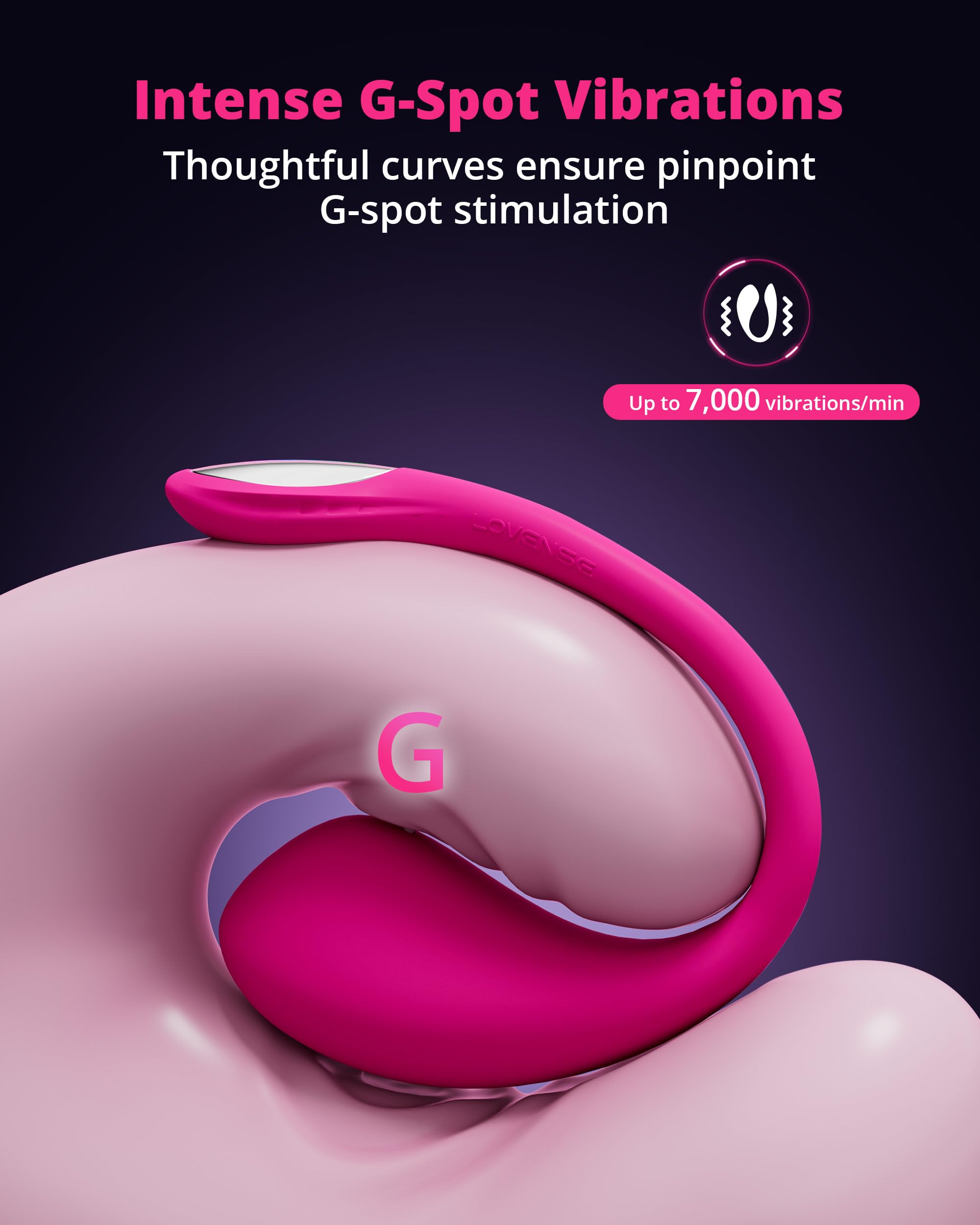 LOVENSE Lush 4 Remote Control Wearable G-spot Egg Vibrator for Women + LOVENSE Hush 2 1.5in Butt Plug Anal Vibrator for Women, Couple - Image 4