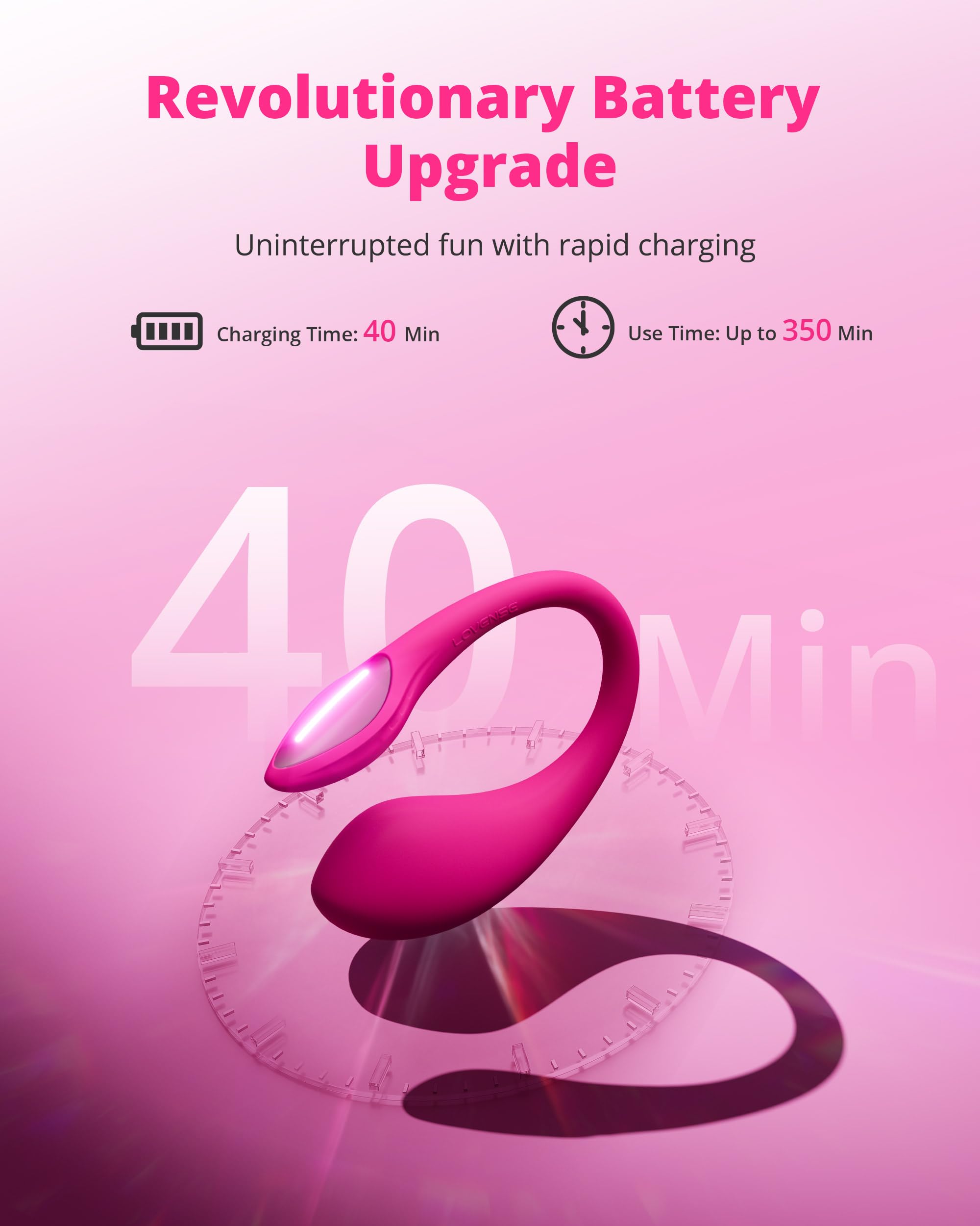 LOVENSE Lush Mini Discreet G Spot Vibrator, Mini Powerful Remote Control Couples Sex Toys for Her 10,000+ Vibrations Modes Wearable Egg Vibrators for Beginner Waterproof Quiet Portable for Travel - Image 5