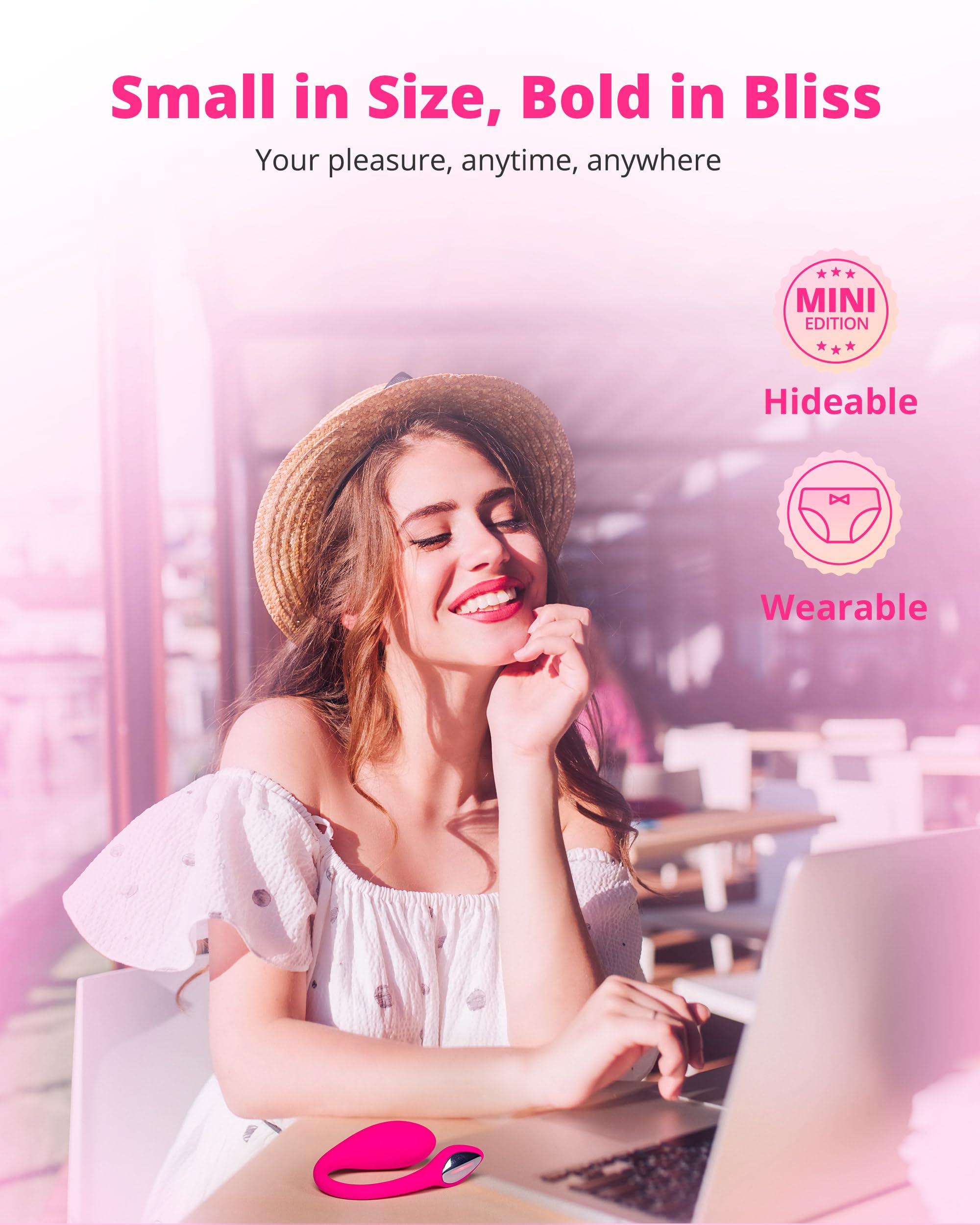 LOVENSE Lush Mini Discreet G Spot Vibrator, Mini Powerful Remote Control Couples Sex Toys for Her 10,000+ Vibrations Modes Wearable Egg Vibrators for Beginner Waterproof Quiet Portable for Travel - Image 6