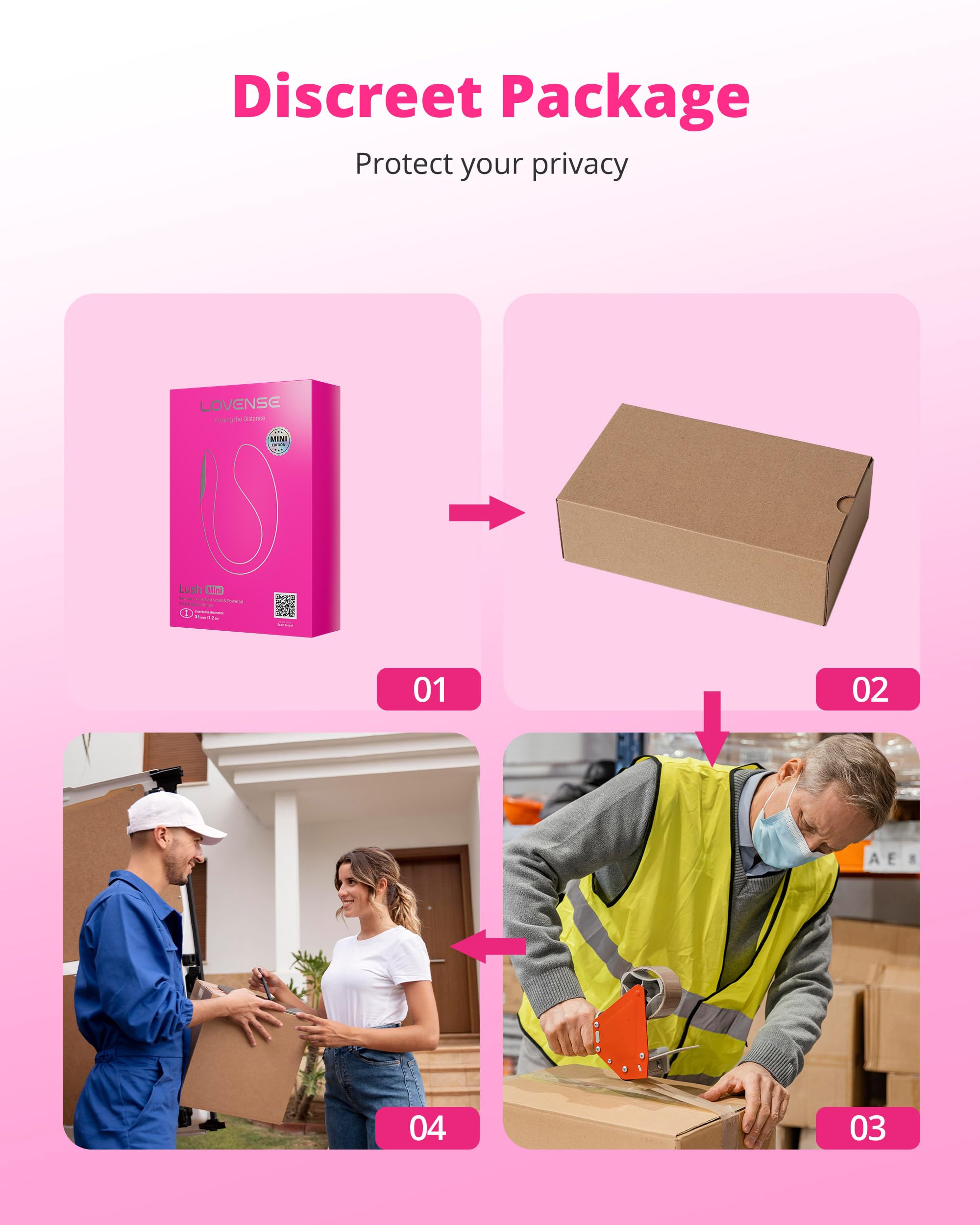 LOVENSE Lush Mini Discreet G Spot Vibrator, Mini Powerful Remote Control Couples Sex Toys for Her 10,000+ Vibrations Modes Wearable Egg Vibrators for Beginner Waterproof Quiet Portable for Travel - Image 8