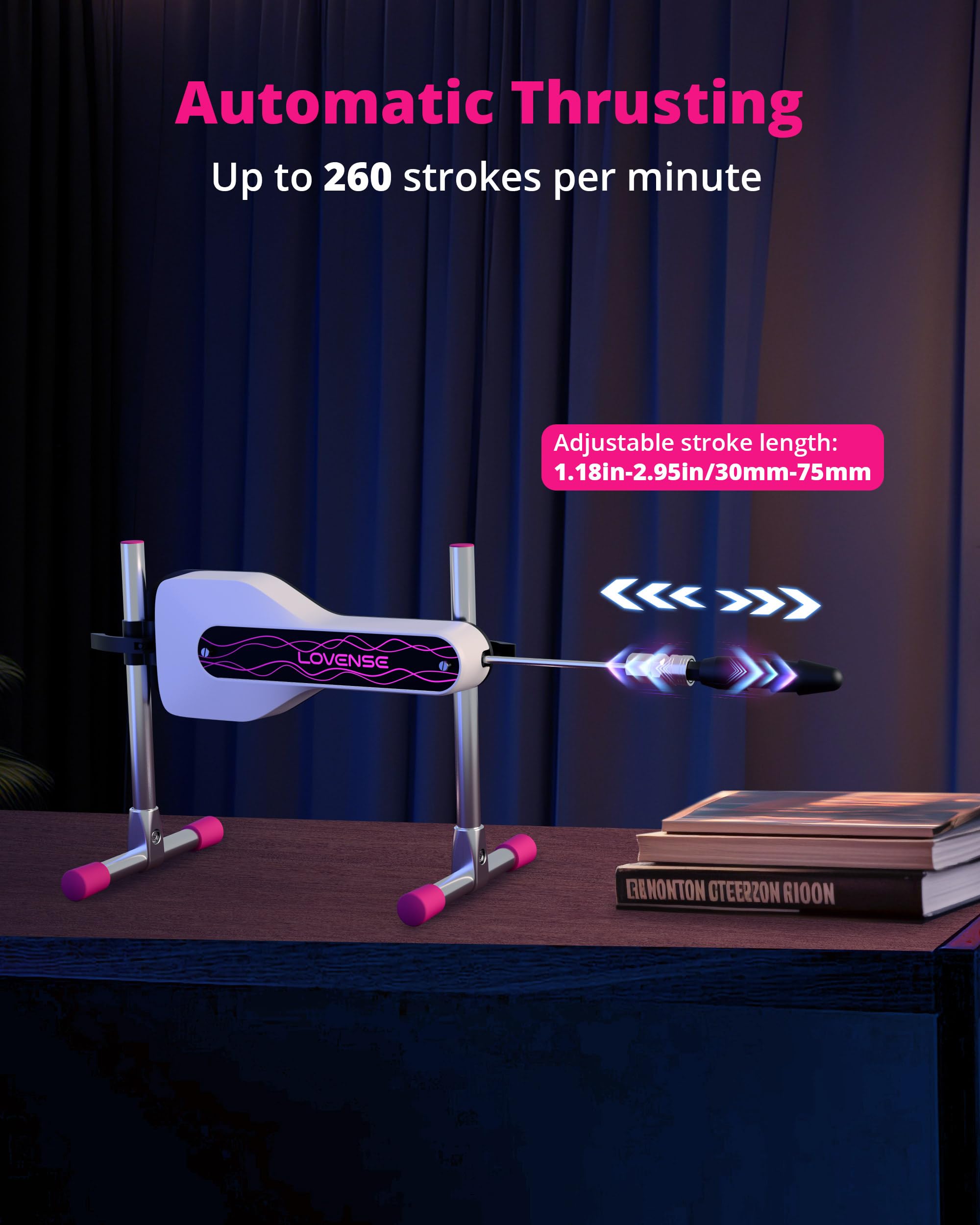 LOVENSE Mini Sex Machine, Sex Toys - Machines & Devices with Remote Control, Thrusting Machine for Women for G Spot Anal Stimulation, Adult Toys with Dildo Discreet Packaging - Image 3