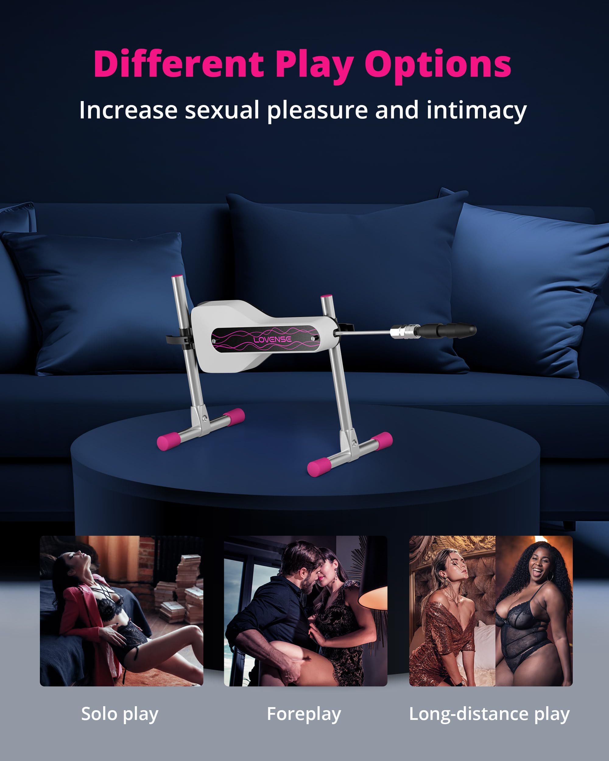 LOVENSE Mini Sex Machine, Sex Toys - Machines & Devices with Remote Control, Thrusting Machine for Women for G Spot Anal Stimulation, Adult Toys with Dildo Discreet Packaging - Image 7