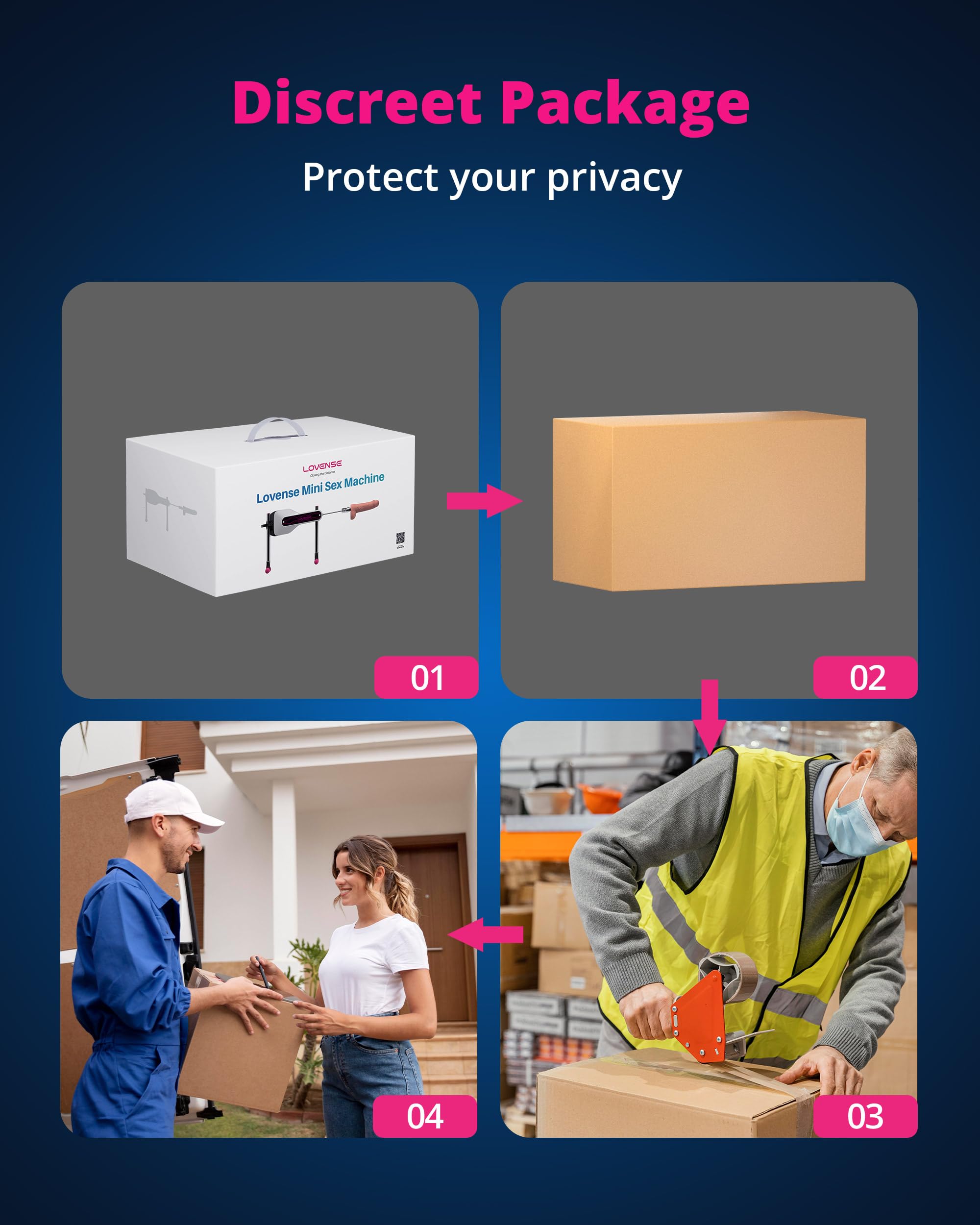 LOVENSE Mini Sex Machine, Sex Toys - Machines & Devices with Remote Control, Thrusting Machine for Women for G Spot Anal Stimulation, Adult Toys with Dildo Discreet Packaging - Image 8