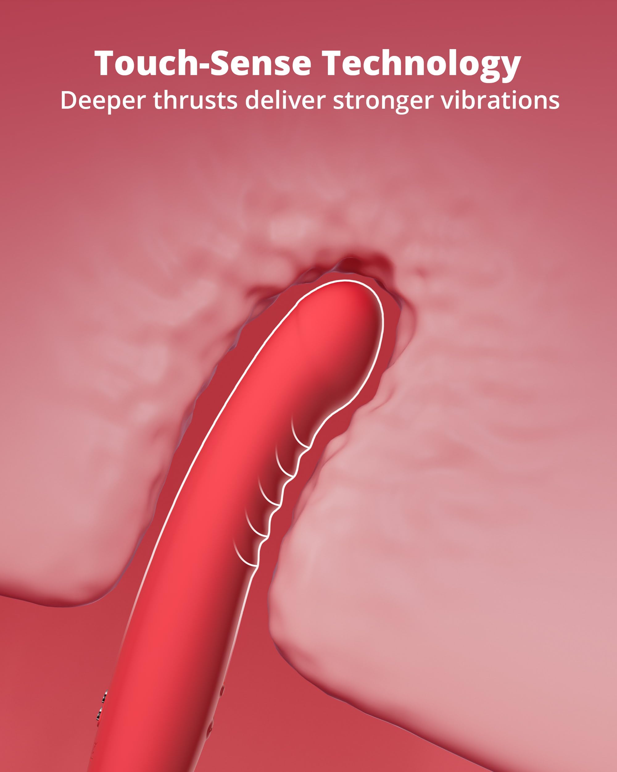 LOVENSE Mission 2 Dildo Machine, Adjustable 180° Suction Cup Dildo, App Remote Control Sex Machine for Women Powerful Vibration & Touch-Sense, Automatic Sex Toy for Couple - Image 4