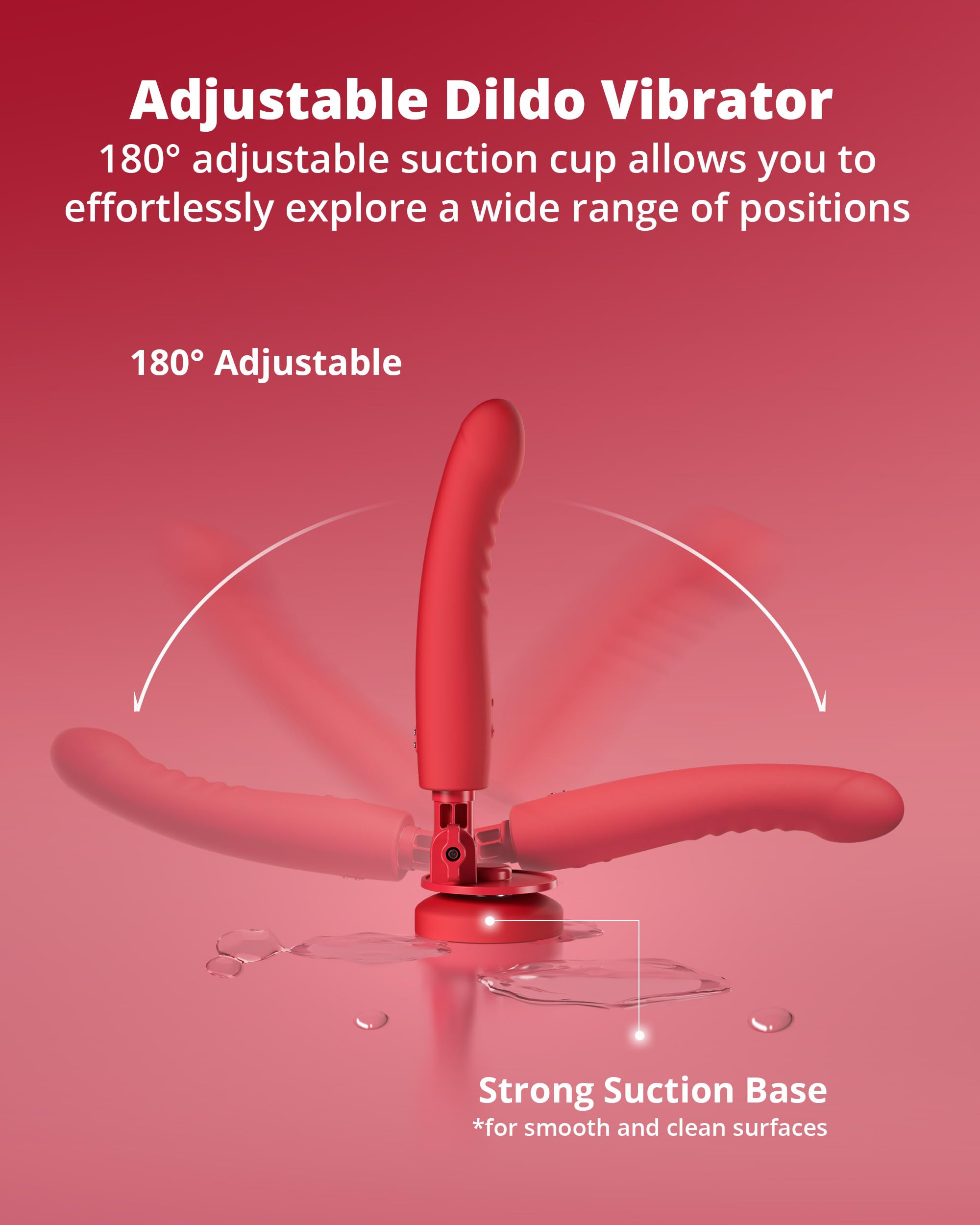 LOVENSE Mission 2 Dildo Machine, Adjustable 180° Suction Cup Dildo, App Remote Control Sex Machine for Women Powerful Vibration & Touch-Sense, Automatic Sex Toy for Couple - Image 5