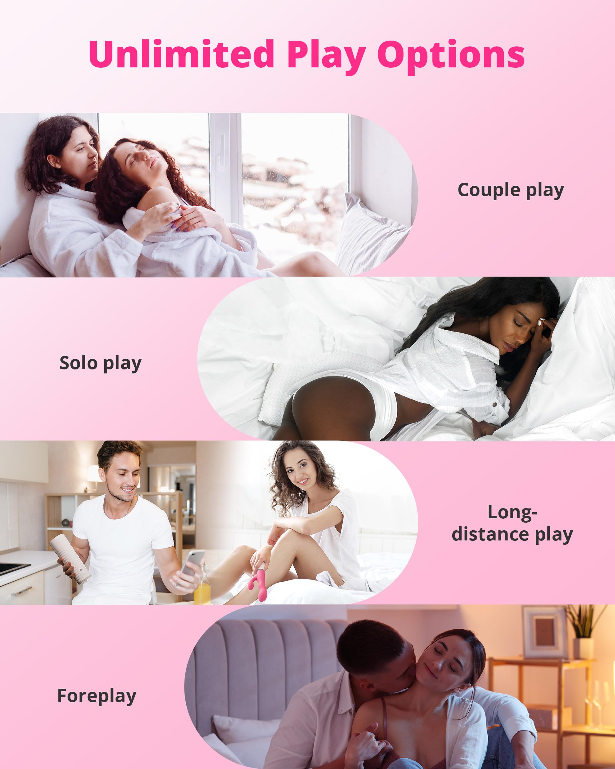 LOVENSE Nora Rabbit Vibrator with Remote, Rotating Dildo Rabbit G Spot Clitoral Stimulator Adult Sex Toys & Games App Controlled with 10,000+ Vibration Modes Long Distance Vibrator for Women Couple - Image 6