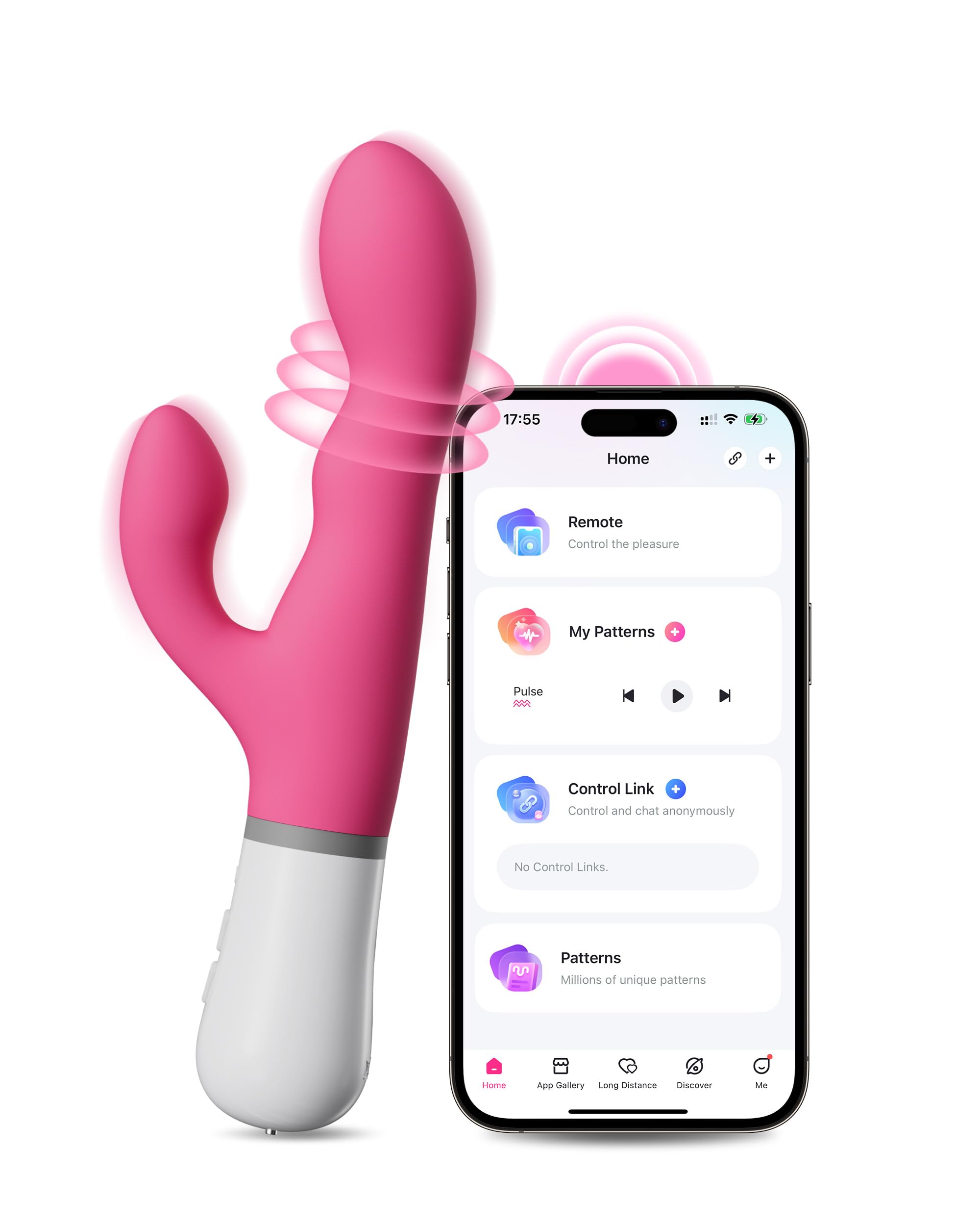 LOVENSE Nora Rabbit Vibrator with Remote, Rotating Dildo Rabbit G Spot Clitoral Stimulator Adult Sex Toys & Games App Controlled with 10,000+ Vibration Modes Long Distance Vibrator for Women Couple - Image 8