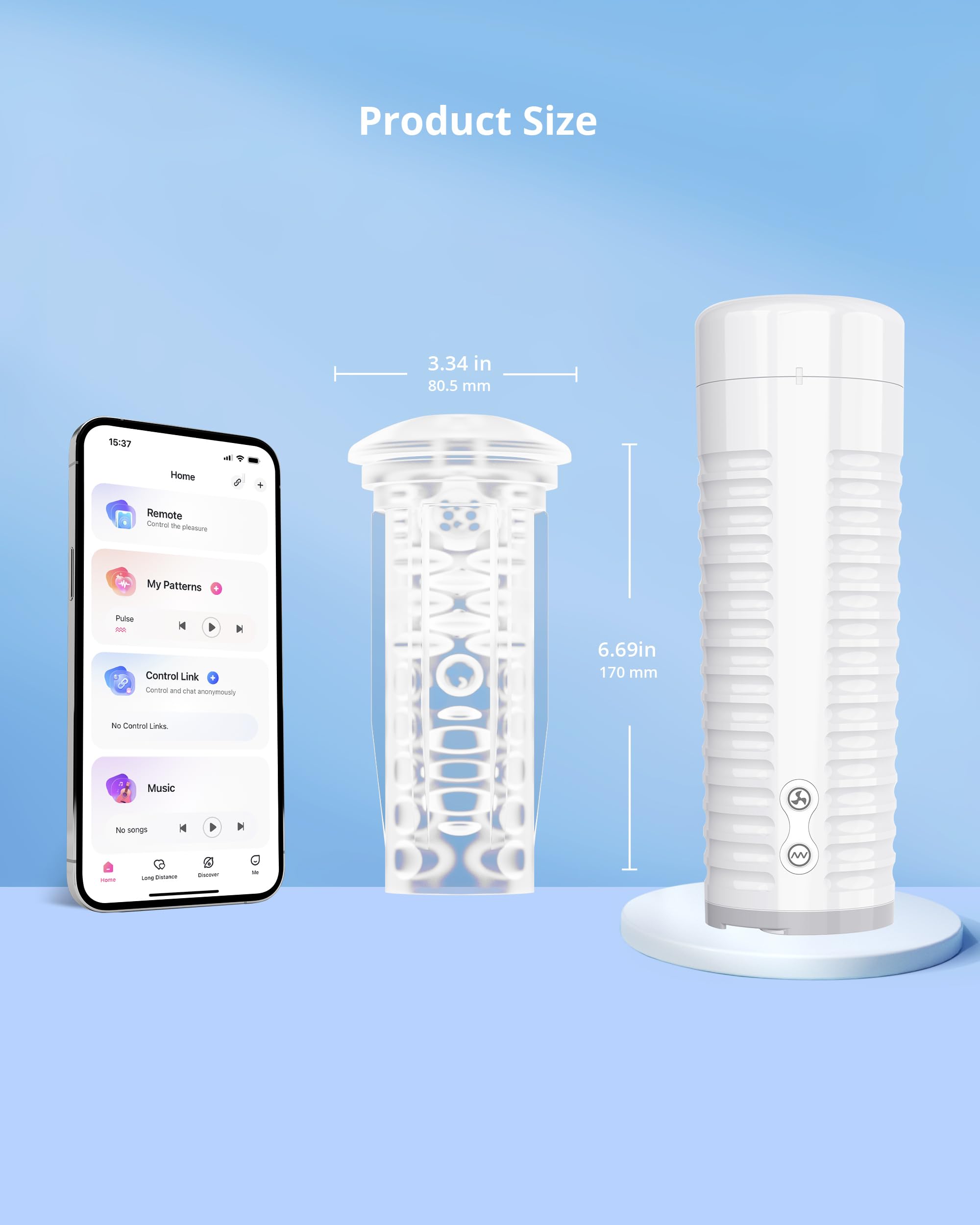 LOVENSE Pocket Pussy for Men, Max 2 Electric Masturbator Cup Accessories, 3D Realistic Crystal Neutral Hole Sleeve - Image 5