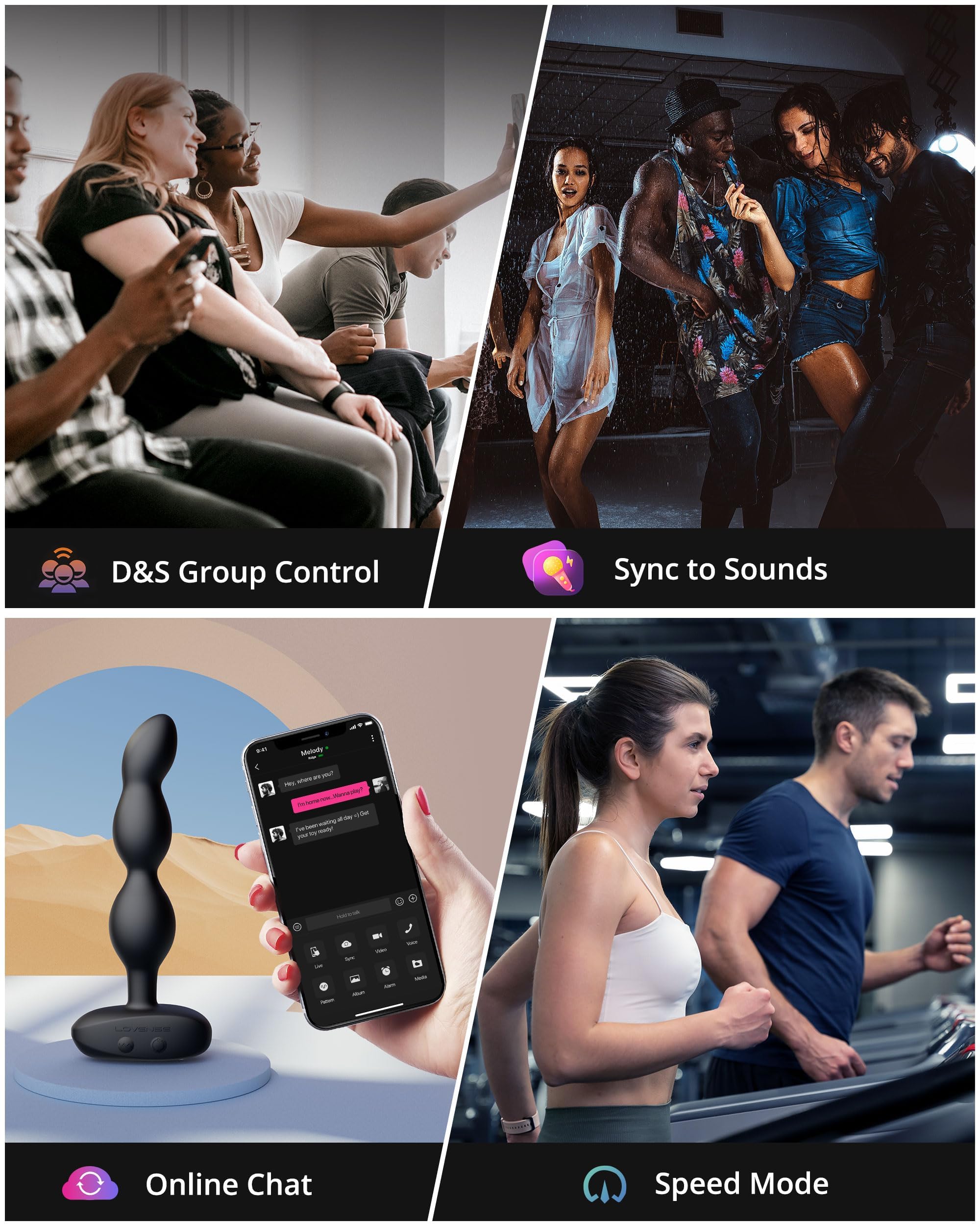 LOVENSE Ridge Vibrator Anal Beads Dildo, 360° Rotating Vibrating Butt Plug Anal Sexy Toys for Men Women, Adult Toy Prostate Massager, Remote Control Anal Vibrator for Beginner & Advanced Player - Image 3