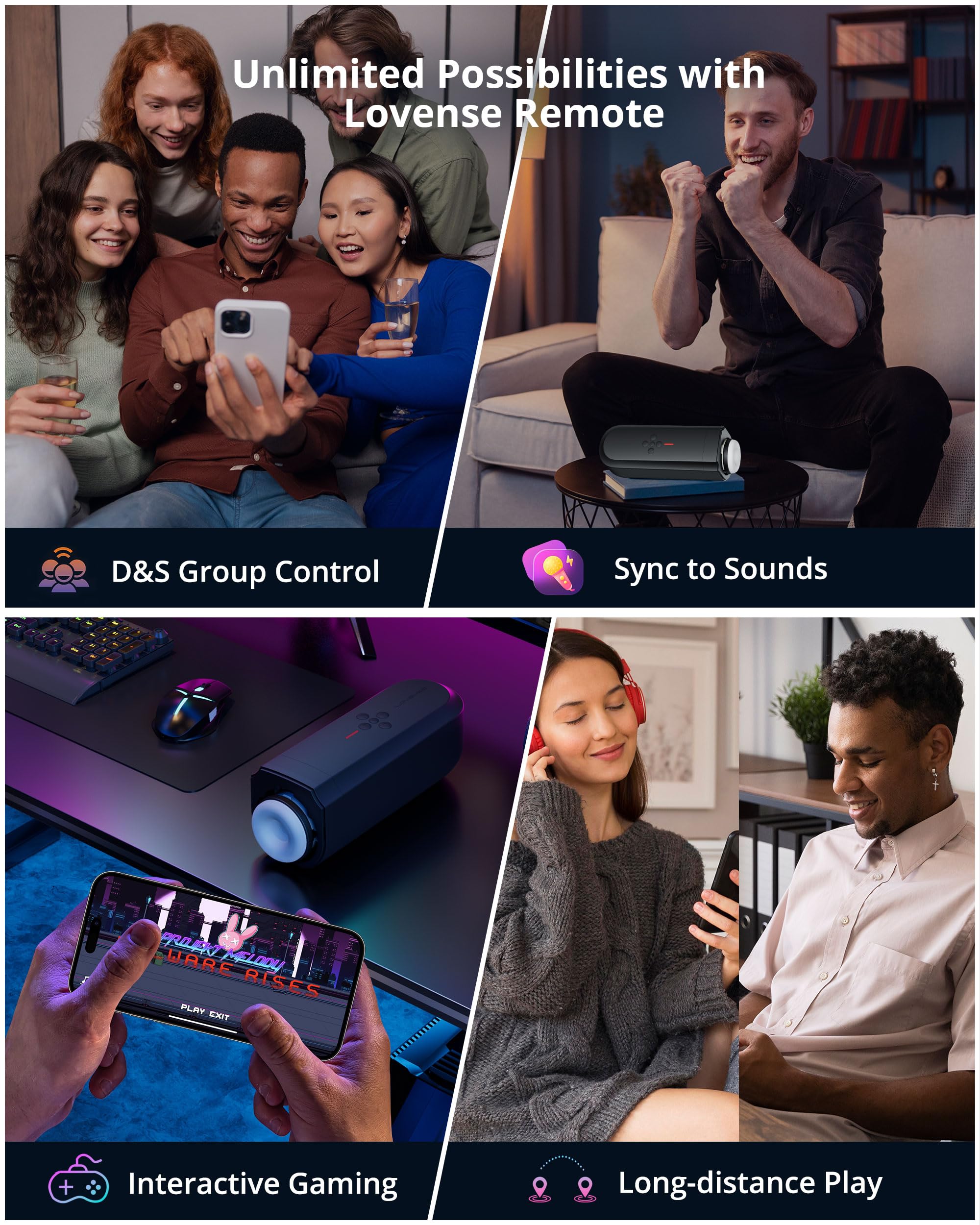 LOVENSE Solace Automatic Male Masturbator Stroker Toys, Hands-Free Electric Masturbators Cup with Adjustable Desk Mount 3D Realistic Pocket Pussy Adult Sex Toys & Games for Men Pleasure - Image 4