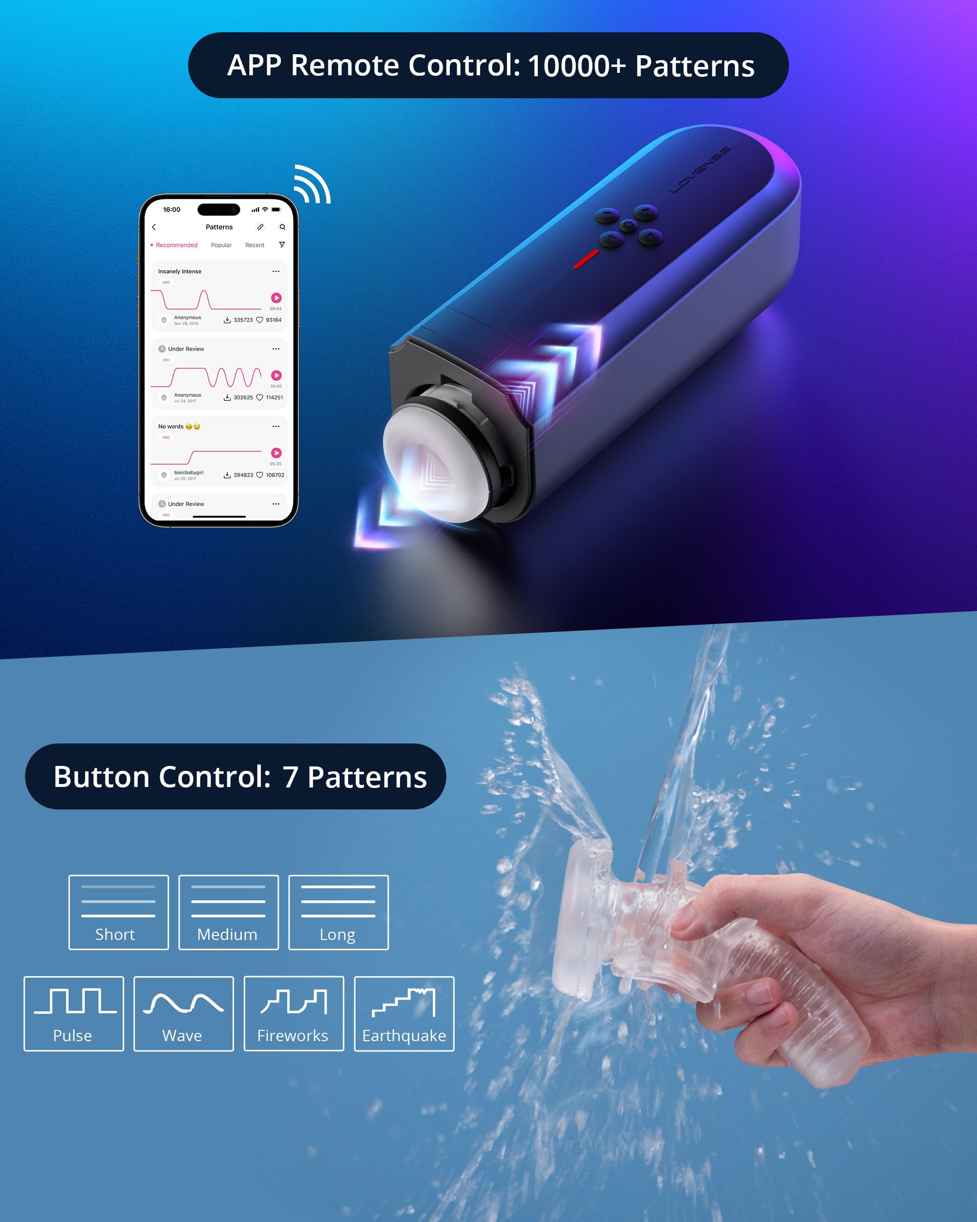 LOVENSE Solace Automatic Male Masturbator Stroker Toys, Hands-Free Electric Masturbators Cup with Adjustable Desk Mount 3D Realistic Pocket Pussy Adult Sex Toys & Games for Men Pleasure - Image 5