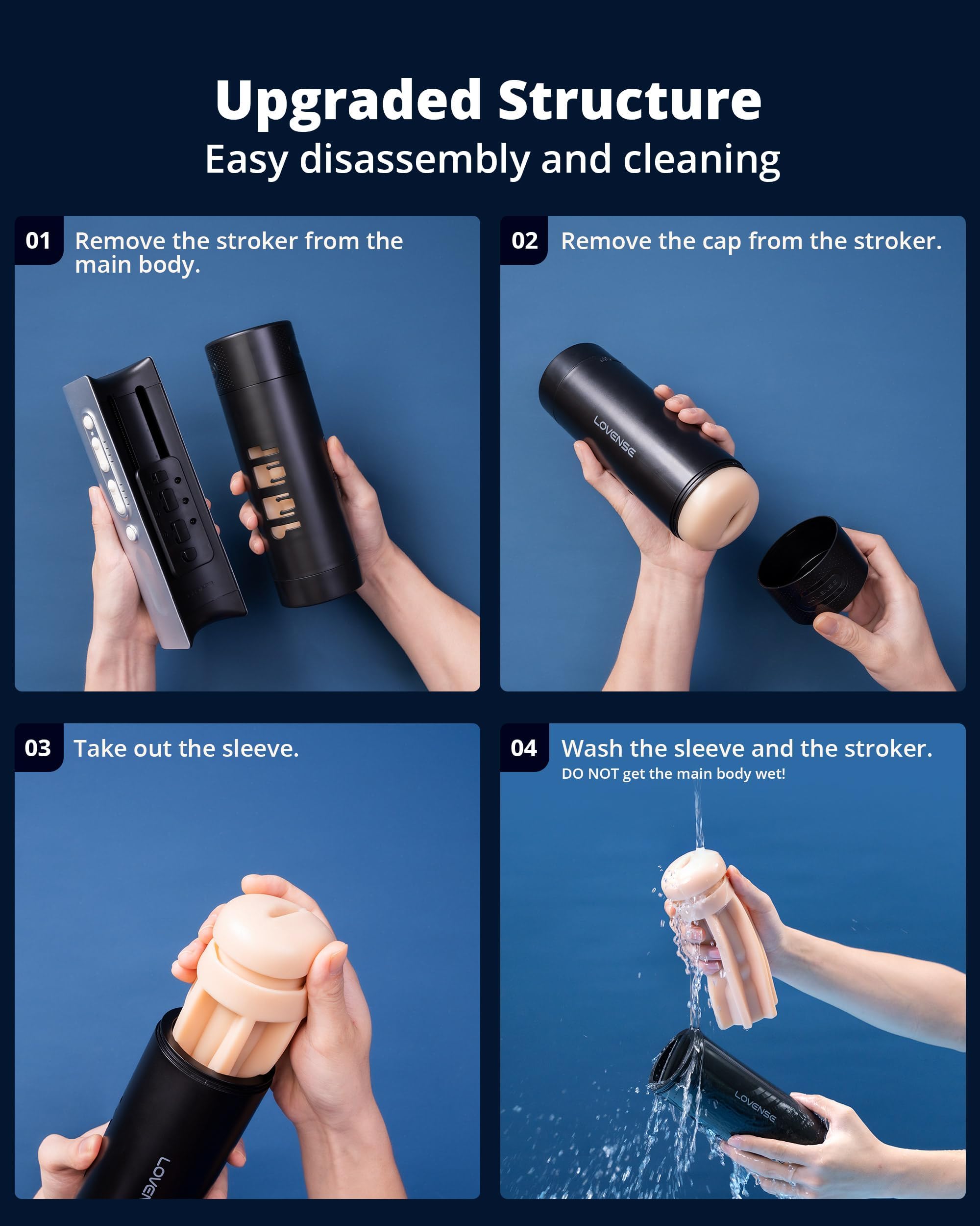 LOVENSE Solace Pro Automatic Male Masturbators, App Remote Control Pocket Pussy Thrusting Blowjob Sex Toys - Machines & Devices for Men Pleasure Adjustable Male Stroker with Immersive AI/VR Experience - Image 8