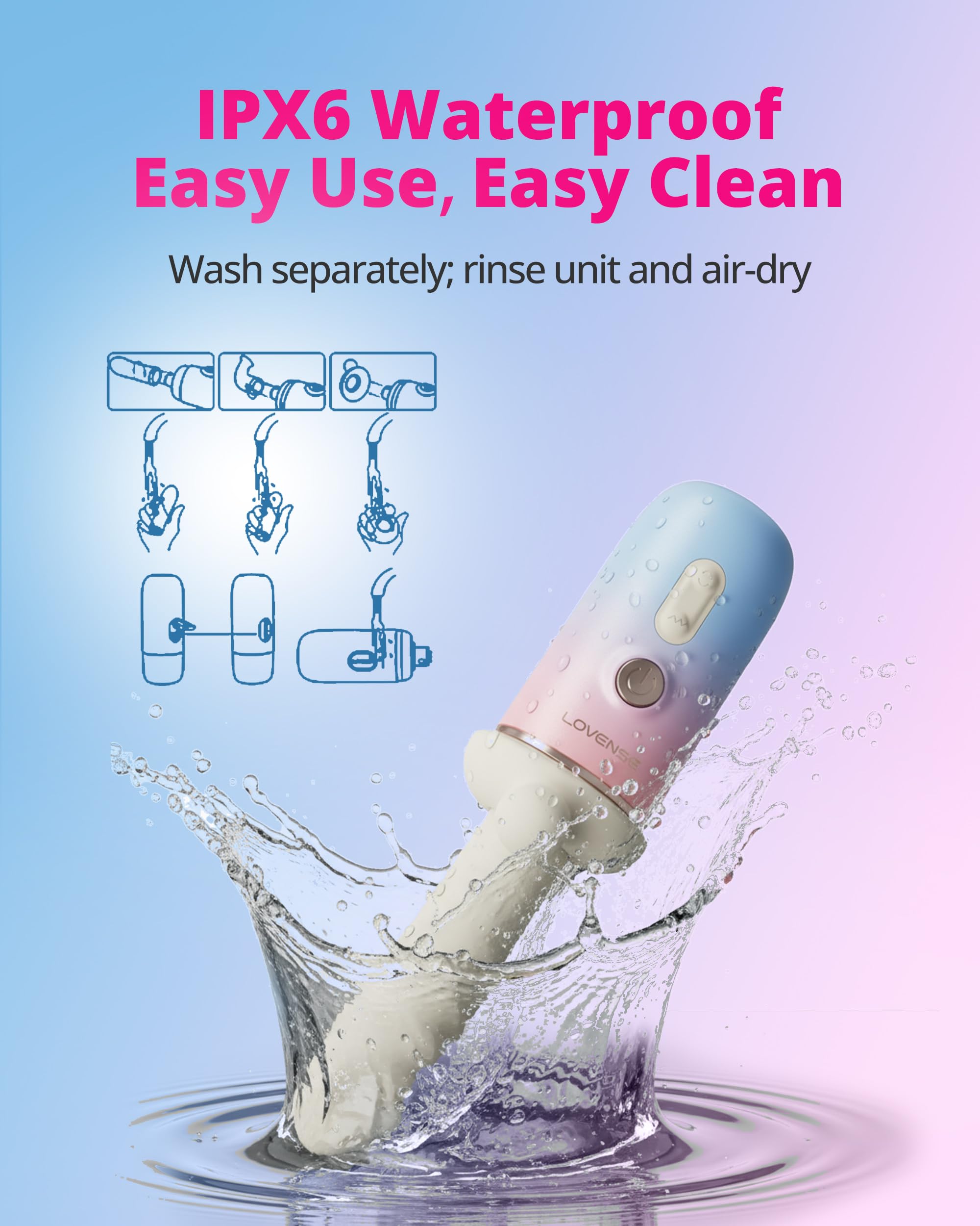 LOVENSE Spinel Thrusting Dildo, Vibrating&Heating Dildo Machine App Remote Control Couples Sex Toy High-Speed G-Spot&Clit Vibrator Dual Stimulation Adjustable Suction Cup for Hands-Free Pleasure - Image 6