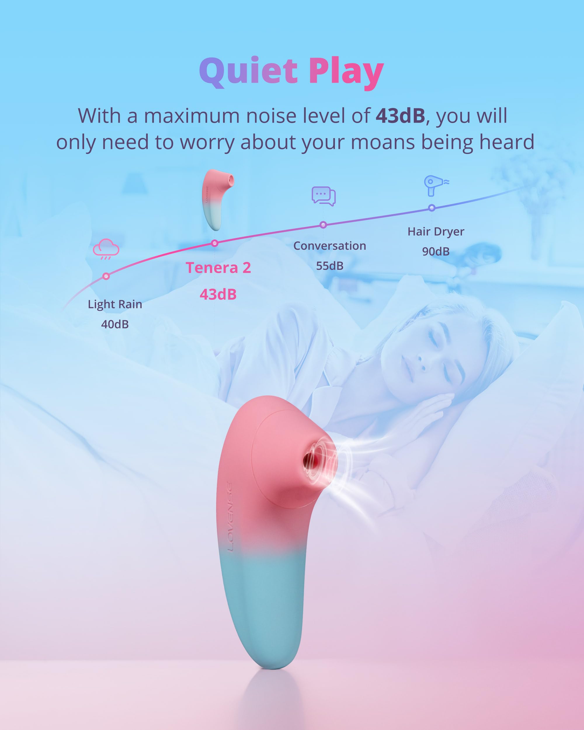 LOVENSE Tenera 2 PulseSense Sucking Vibrator, App-Controlled Clitoral Suction Stimulator Clitoris Nipples Vibrating Adult Sex Toys Games for Women Couples Pleasure - Image 5