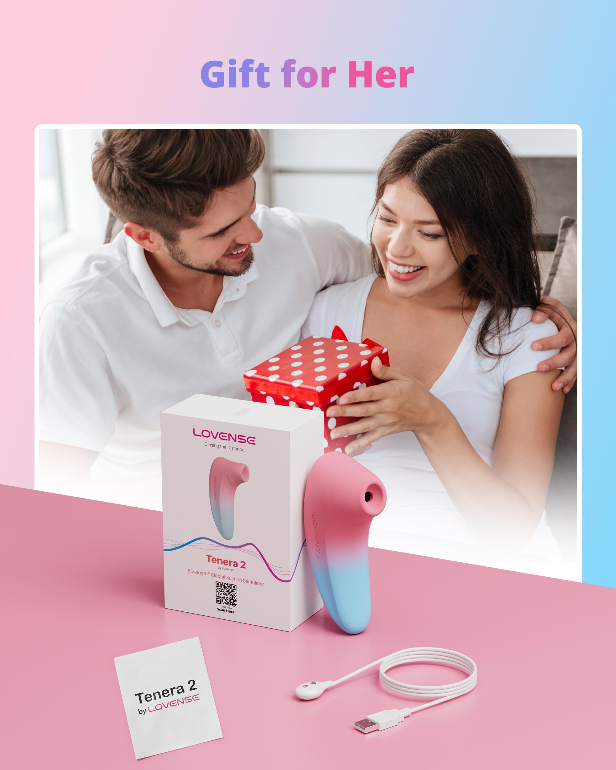 LOVENSE Tenera 2 PulseSense Sucking Vibrator, App-Controlled Clitoral Suction Stimulator Clitoris Nipples Vibrating Adult Sex Toys Games for Women Couples Pleasure - Image 7
